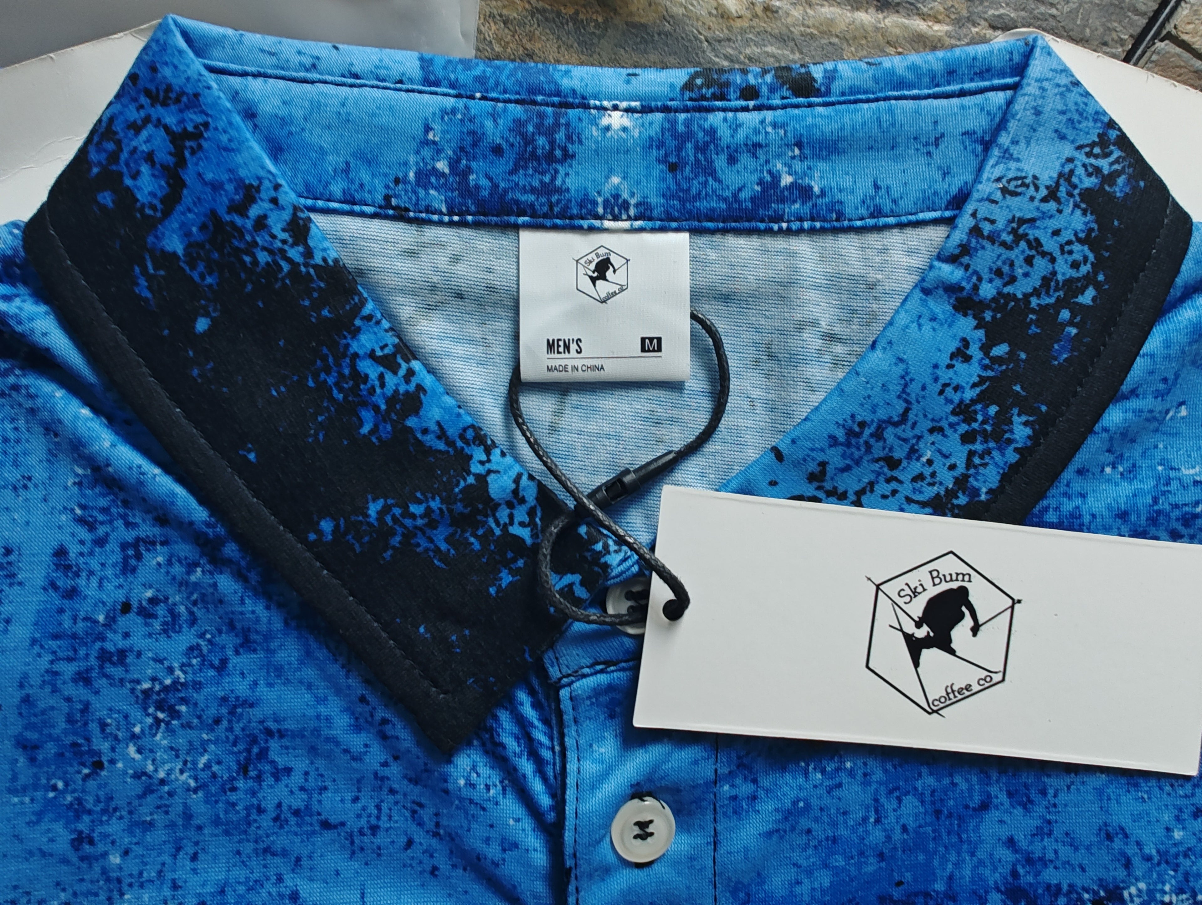 Ski Bum Coffee Co - Men’s slim fit polo