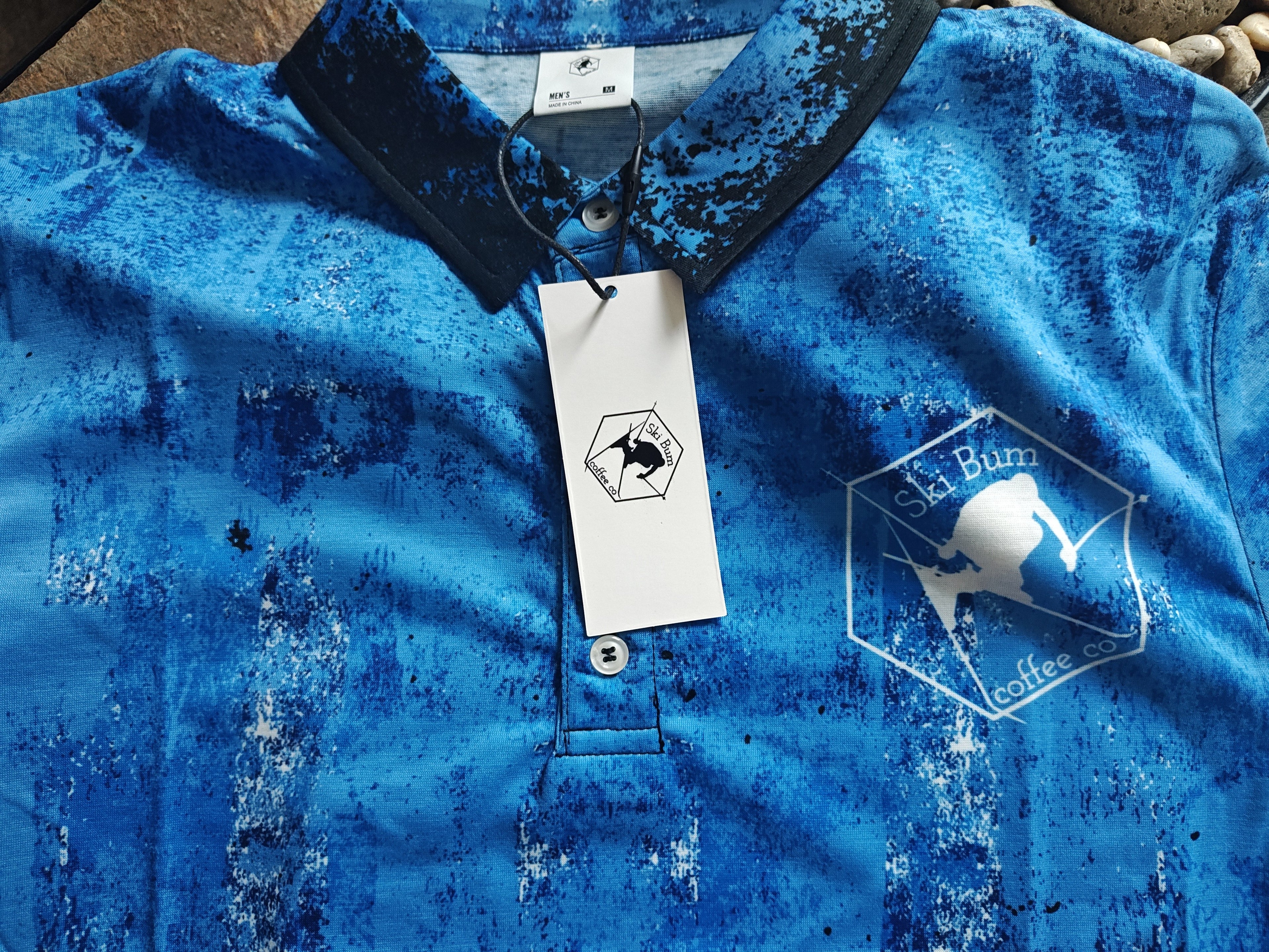 Ski Bum Coffee Co - Men’s slim fit polo
