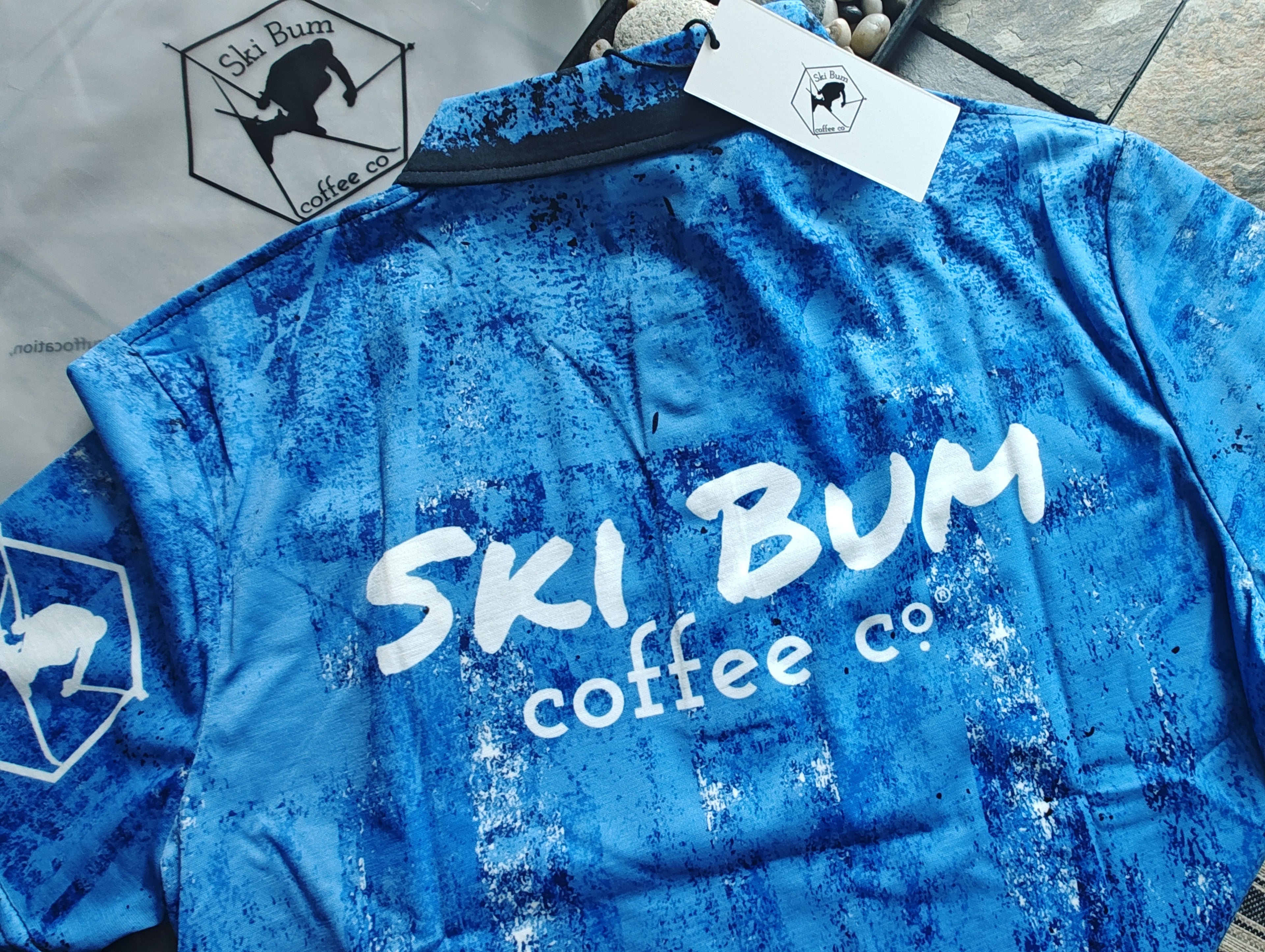 Ski Bum Coffee Co - Men’s slim fit polo