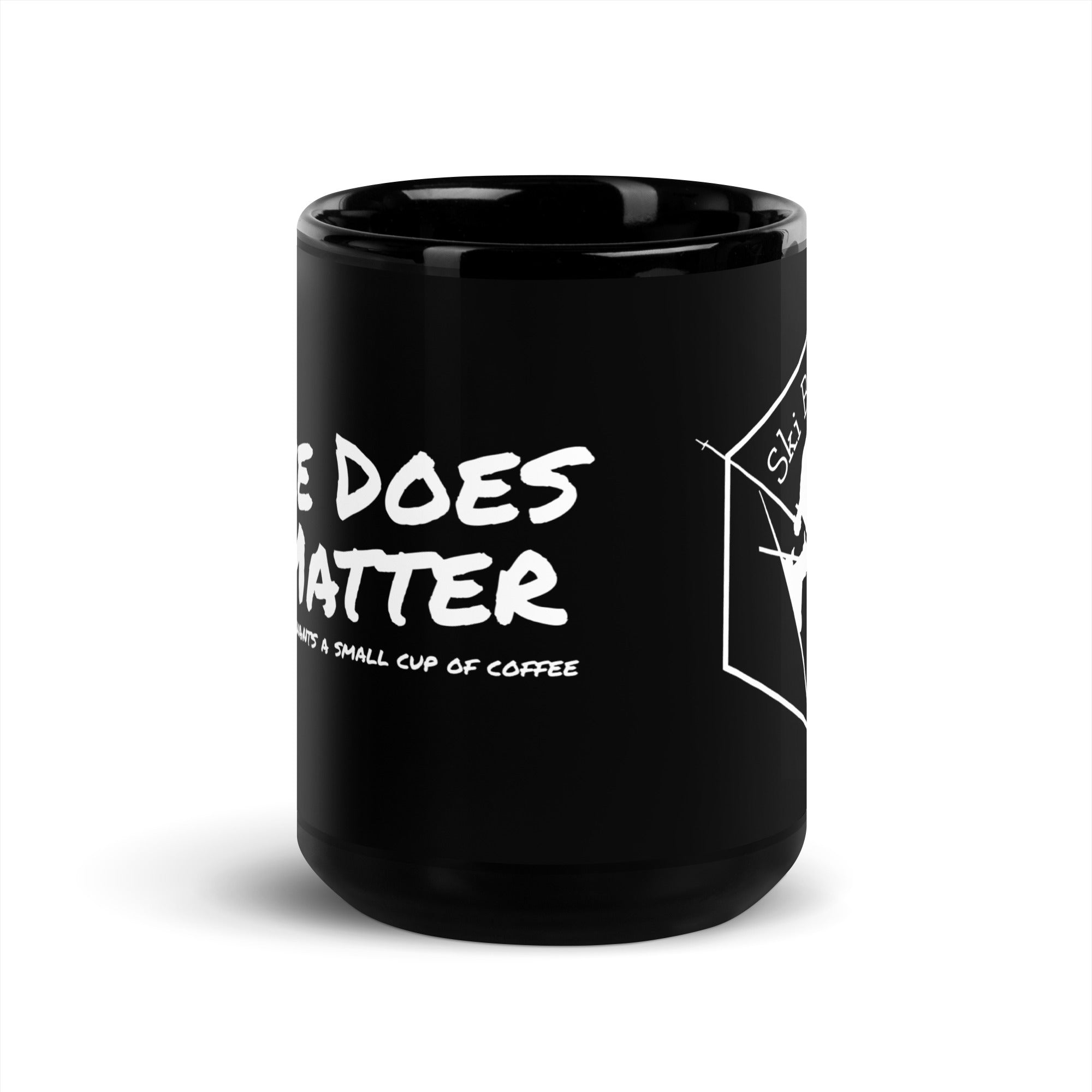 Black Glossy Mug ( Size Does Matter )