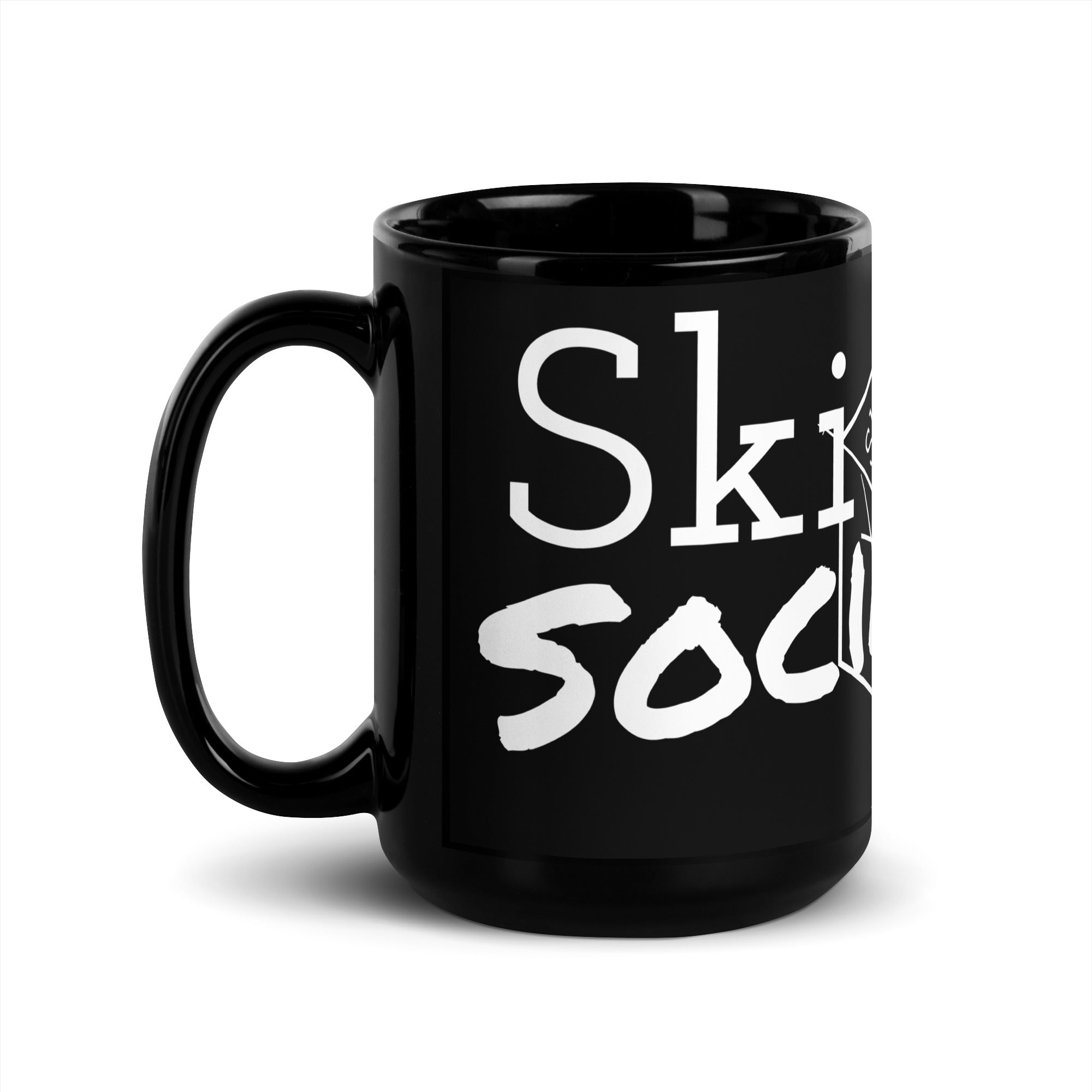 Black Glossy Mug (Ski Bum Social Club)