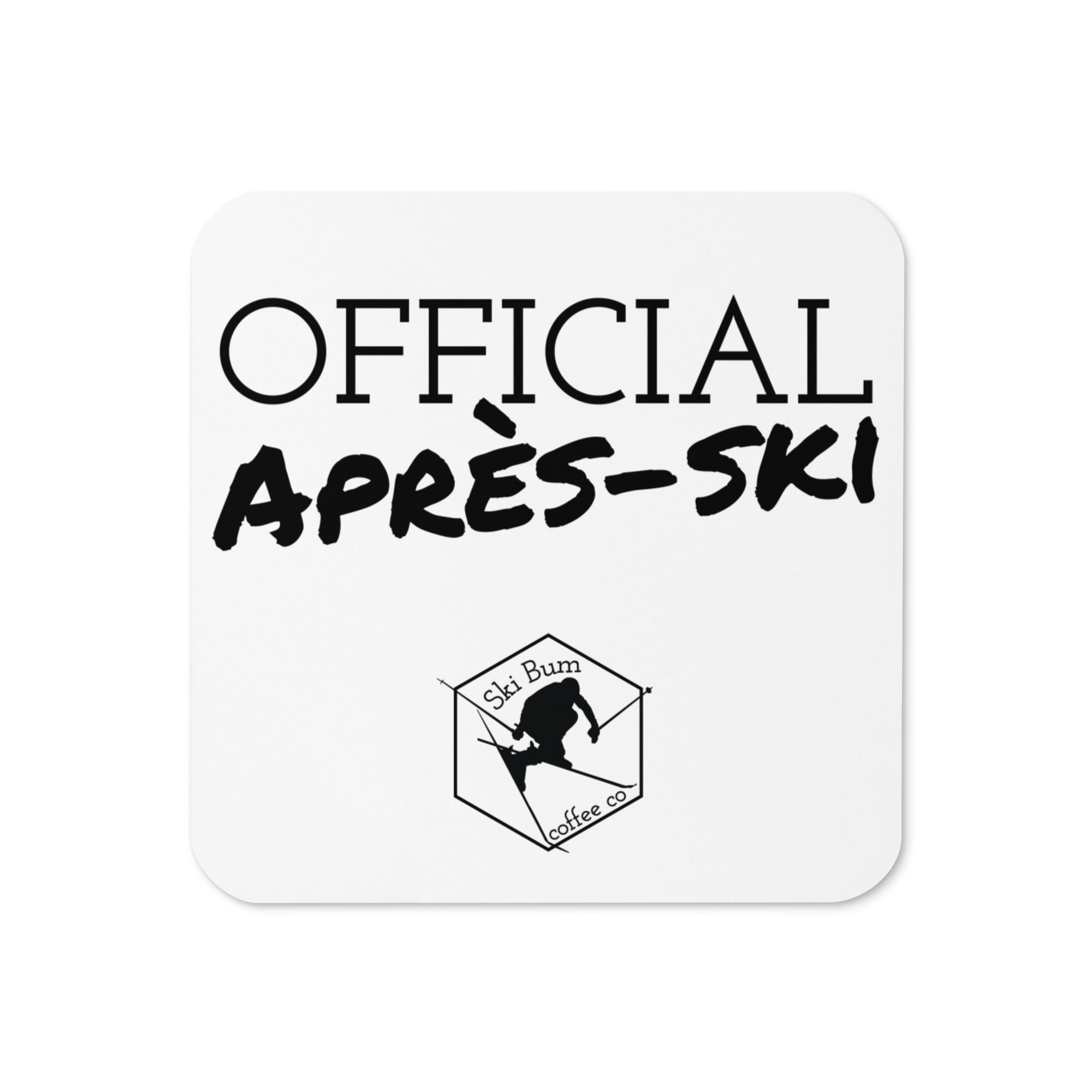 Cork-back coaster (Official Apres-Ski)
