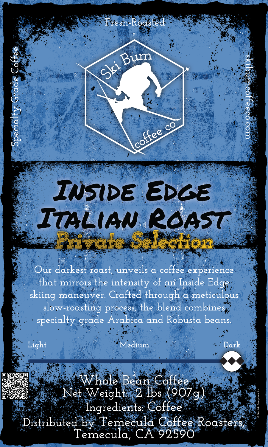 Inside Edge Italian Roast - 2 lbs Whole Bean Coffee