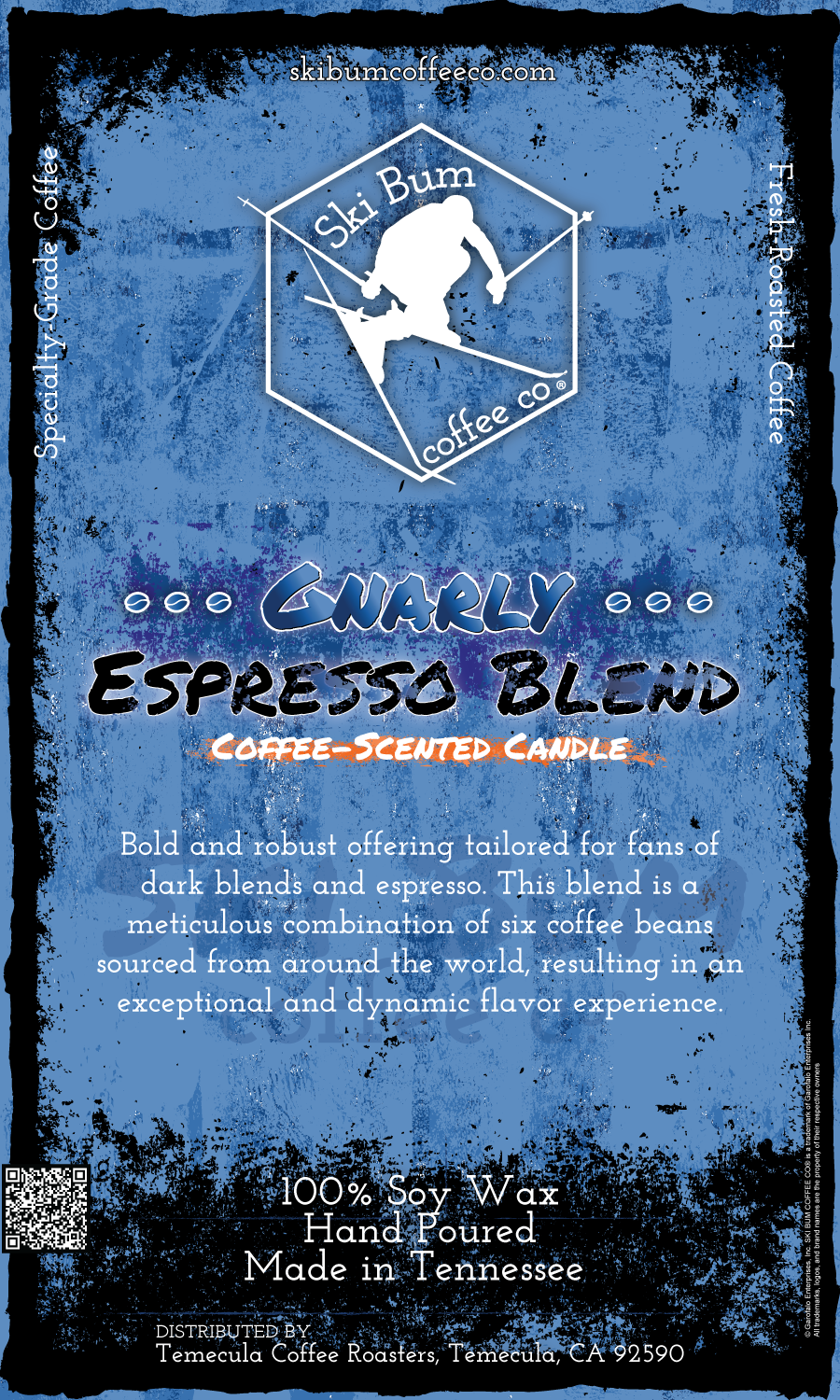 Gnarly Espresso Blend coffee-scented candle