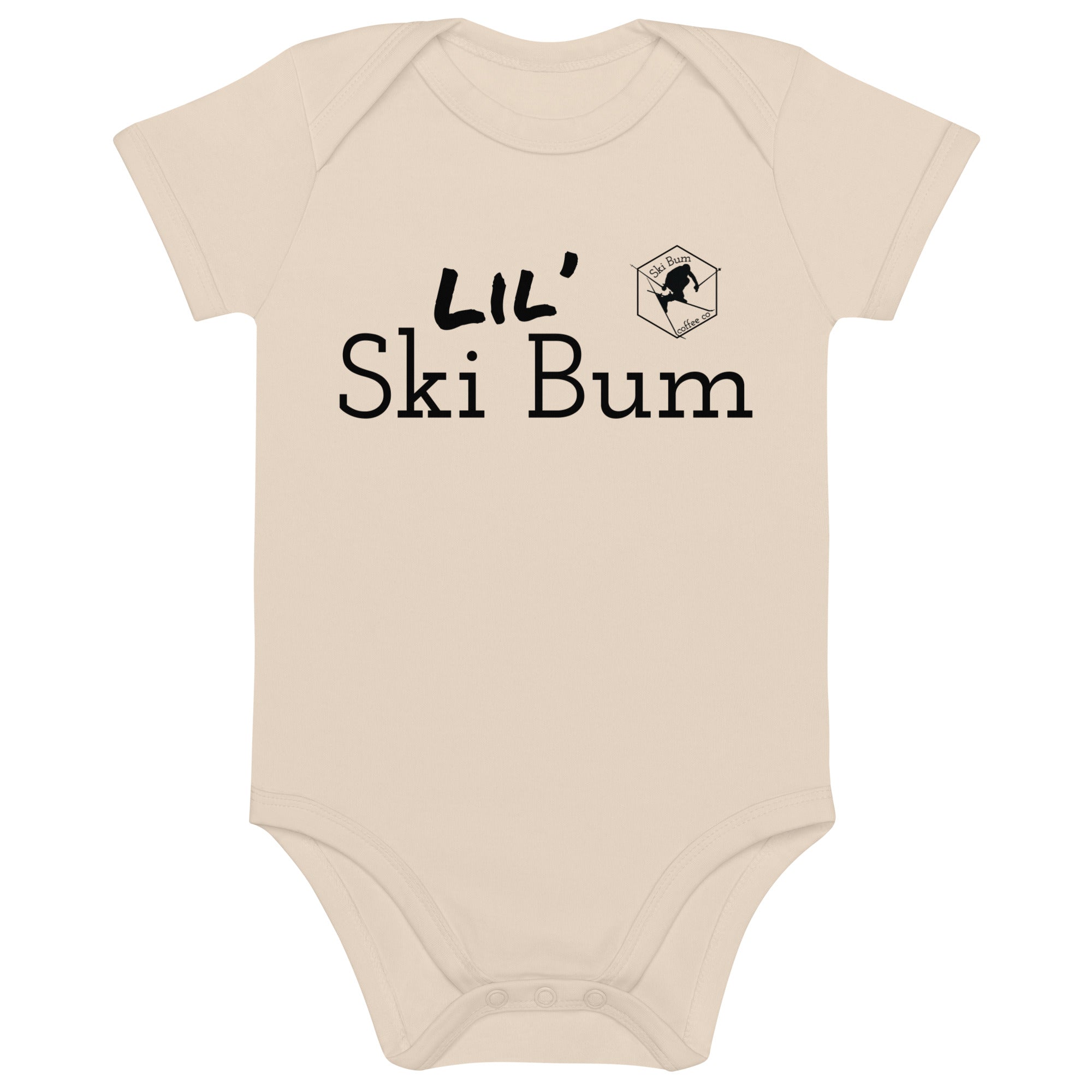 Organic cotton baby bodysuit (Lil' Ski Bum)
