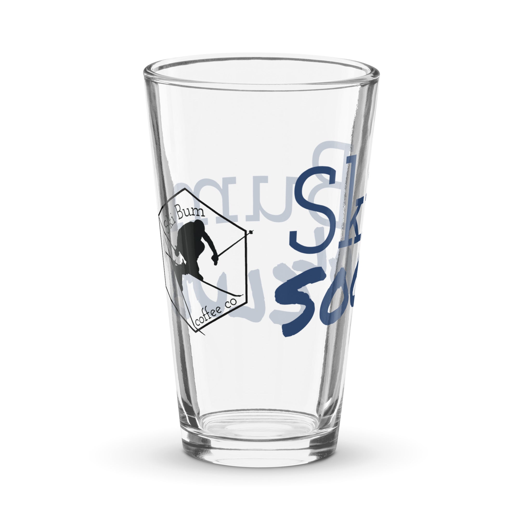 Shaker pint glass (Ski Bum Social Club)