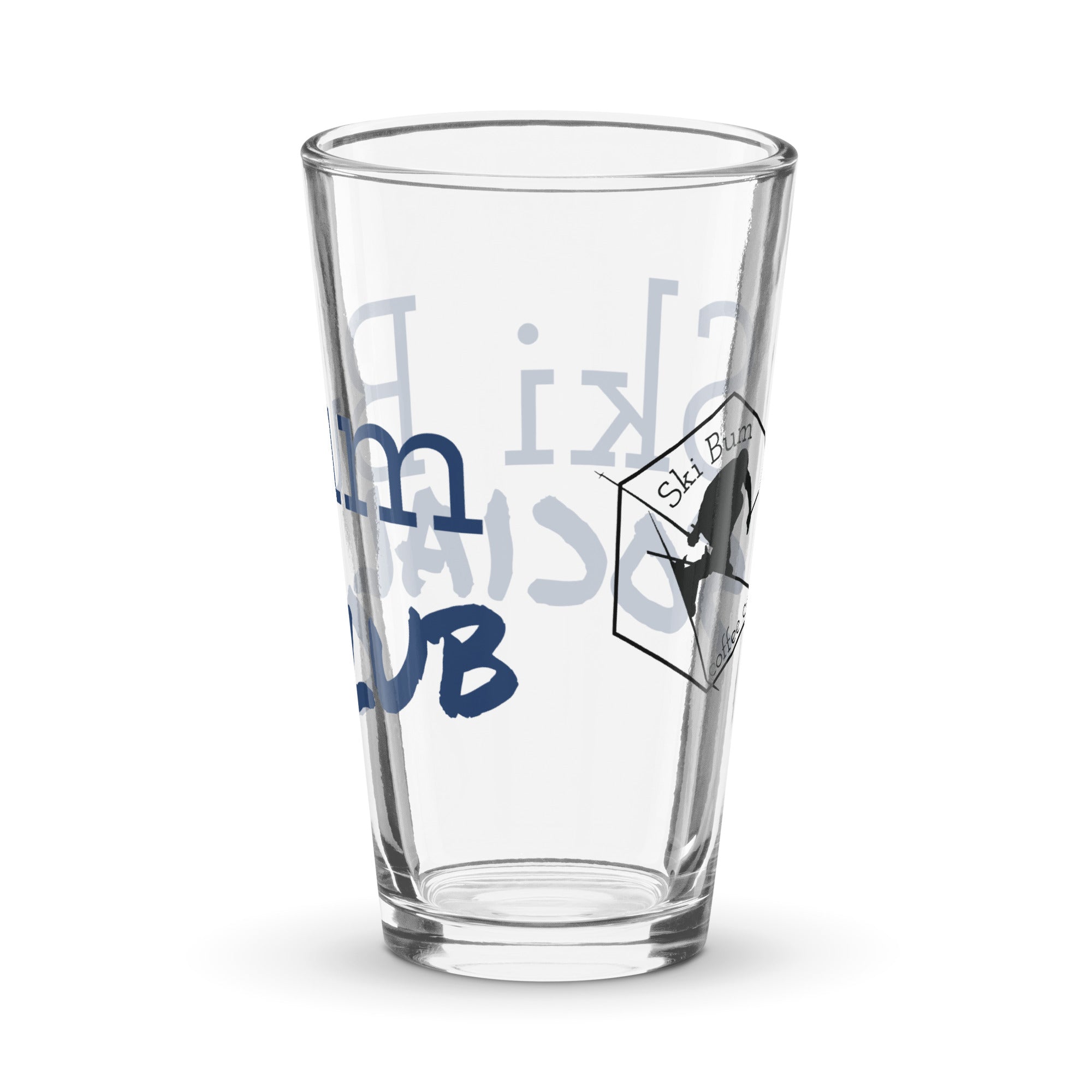 Shaker pint glass (Ski Bum Social Club)