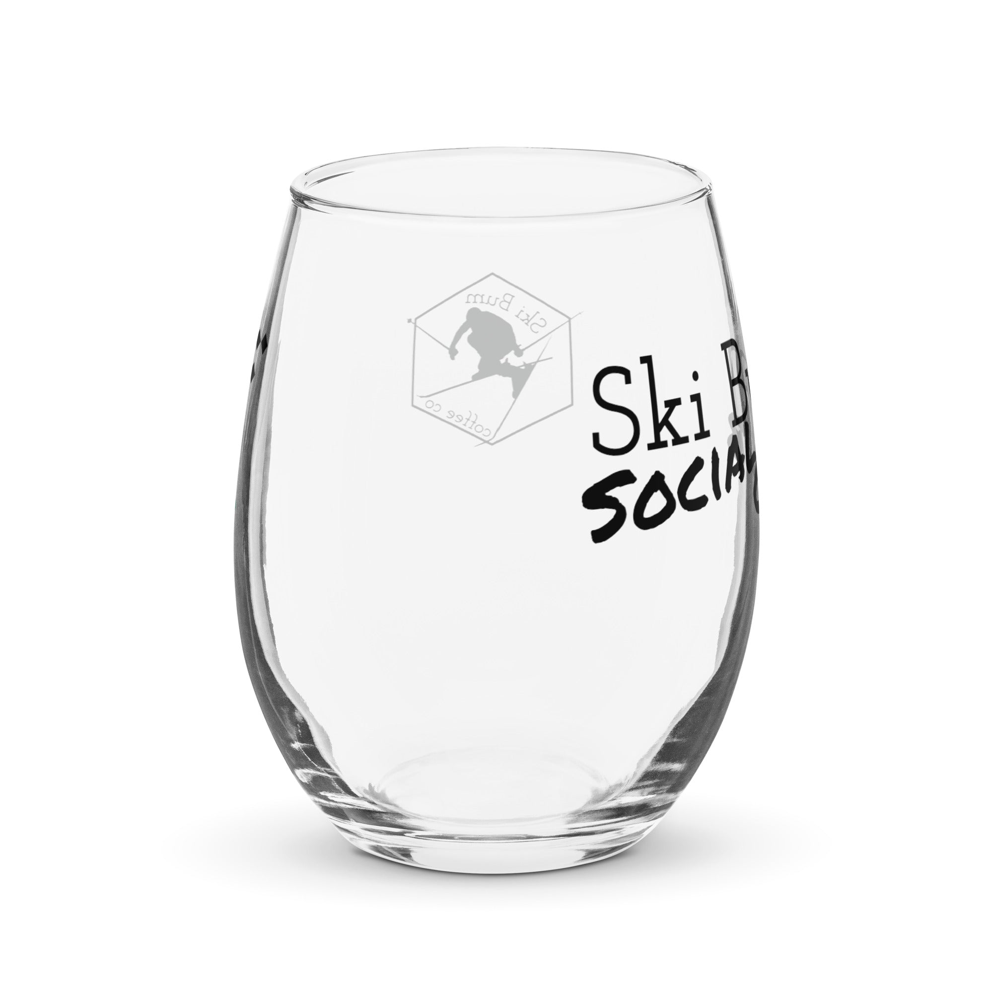 Stemless wine glass (Ski Bum Social Club)