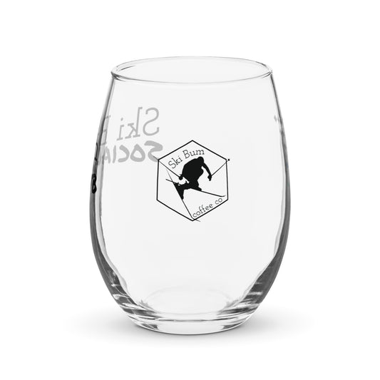 Stemless wine glass (Ski Bum Social Club)
