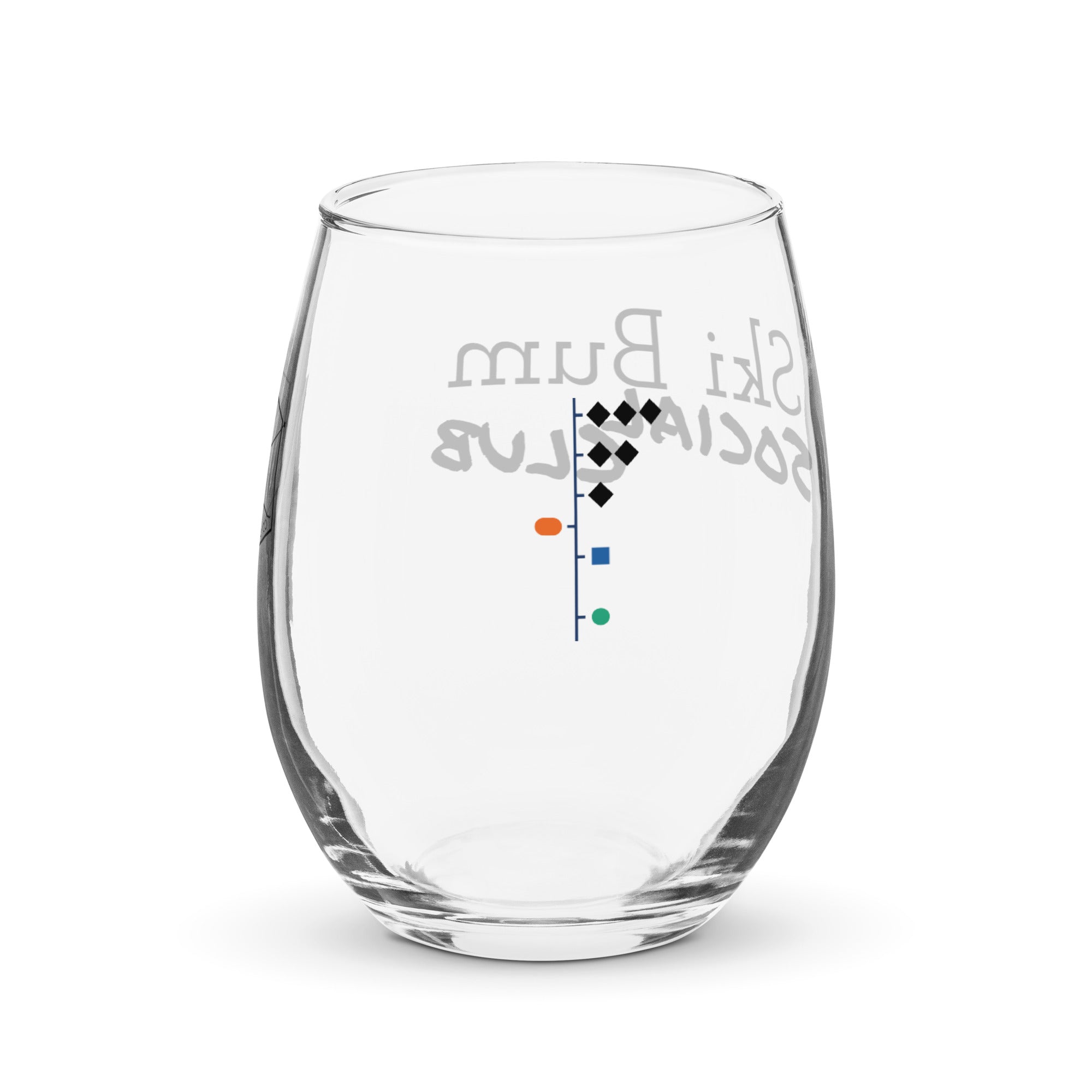 Stemless wine glass (Ski Bum Social Club)