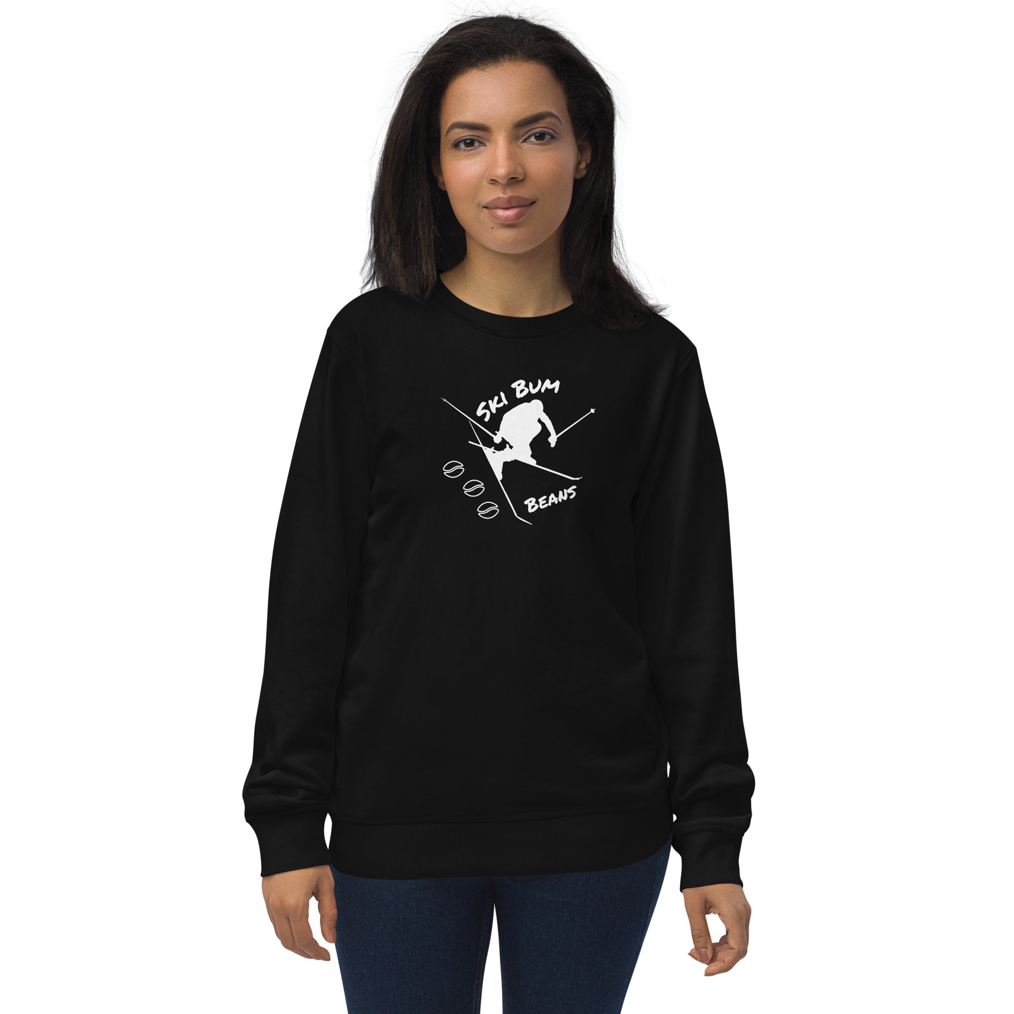 Unisex organic sweatshirt ( Ski Bum Beans )