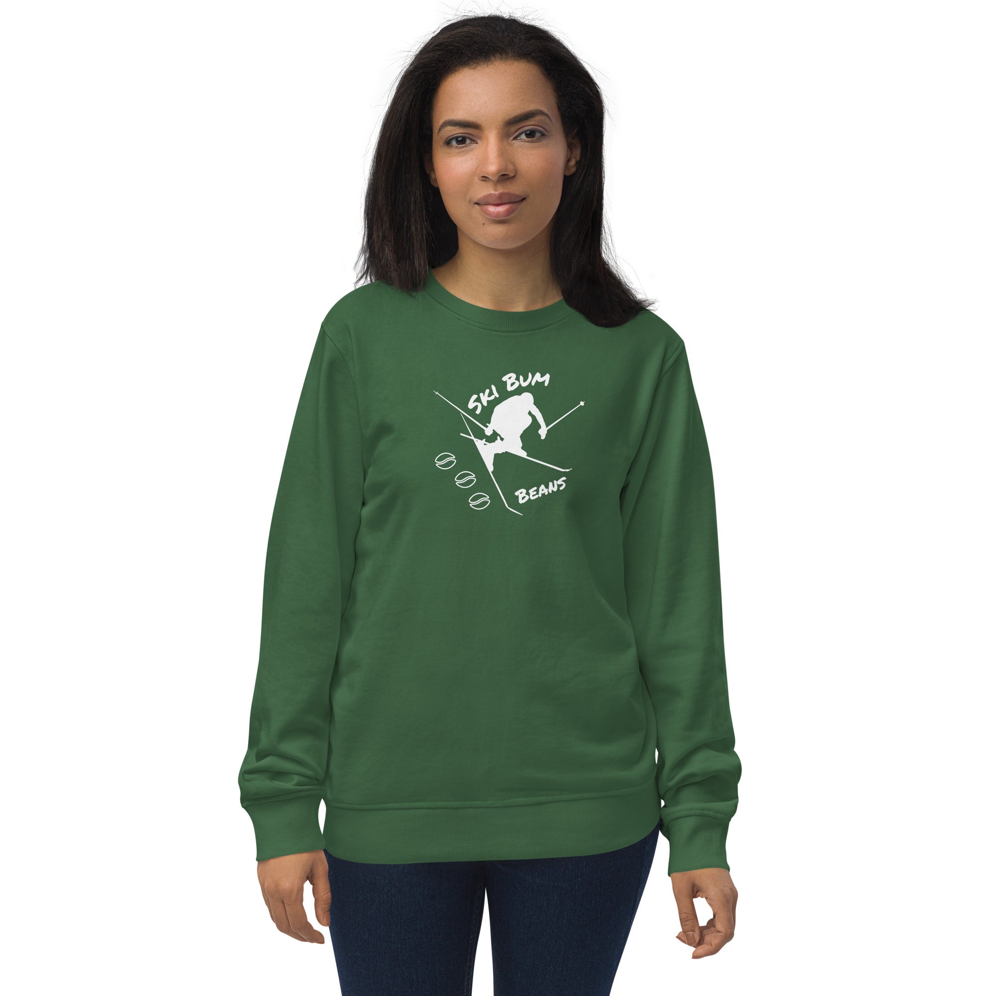 Unisex organic sweatshirt ( Ski Bum Beans )