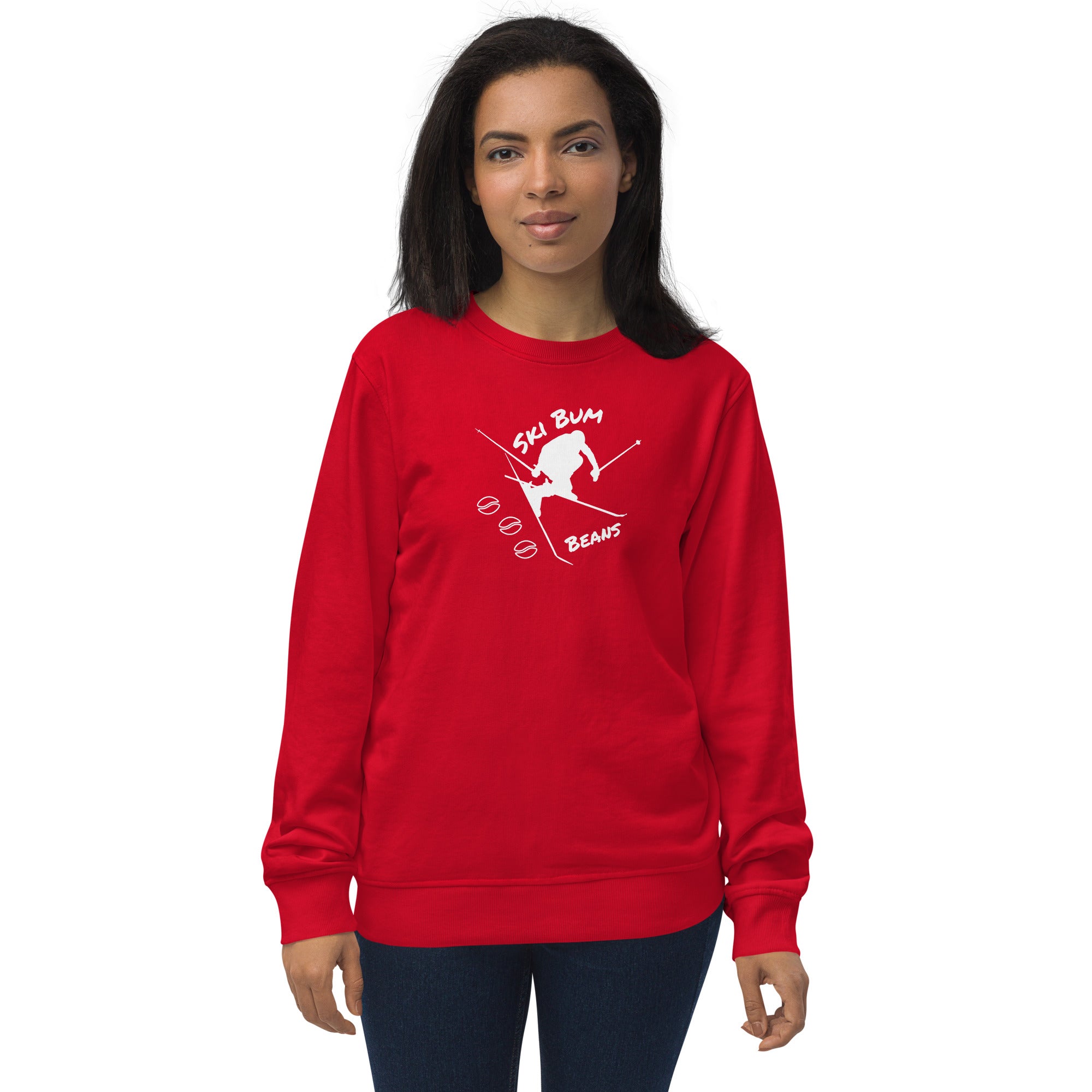 Unisex organic sweatshirt ( Ski Bum Beans )