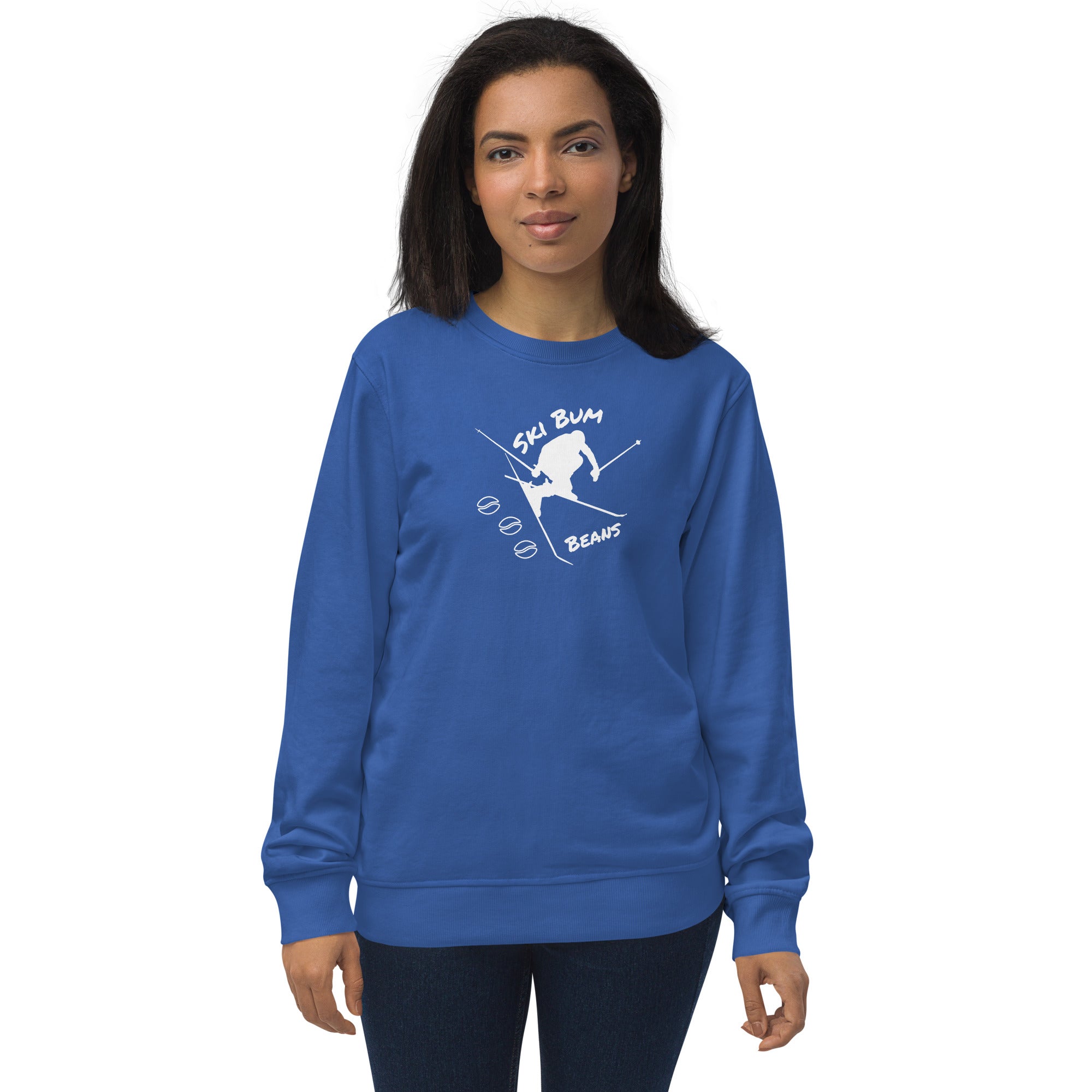 Unisex organic sweatshirt ( Ski Bum Beans )