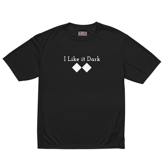 Unisex performance crew neck t-shirt ( I Like it Dark )