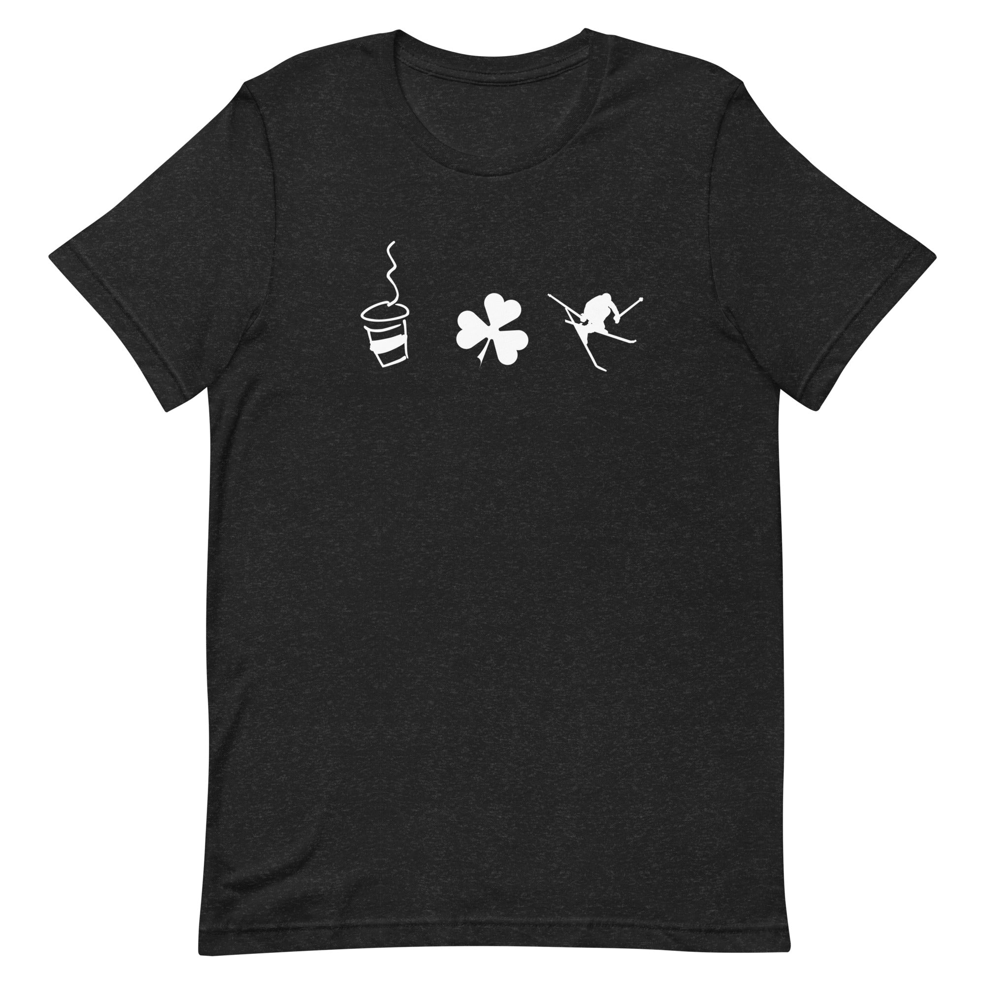 Unisex t-shirt (Coffee Shamrock Ski)
