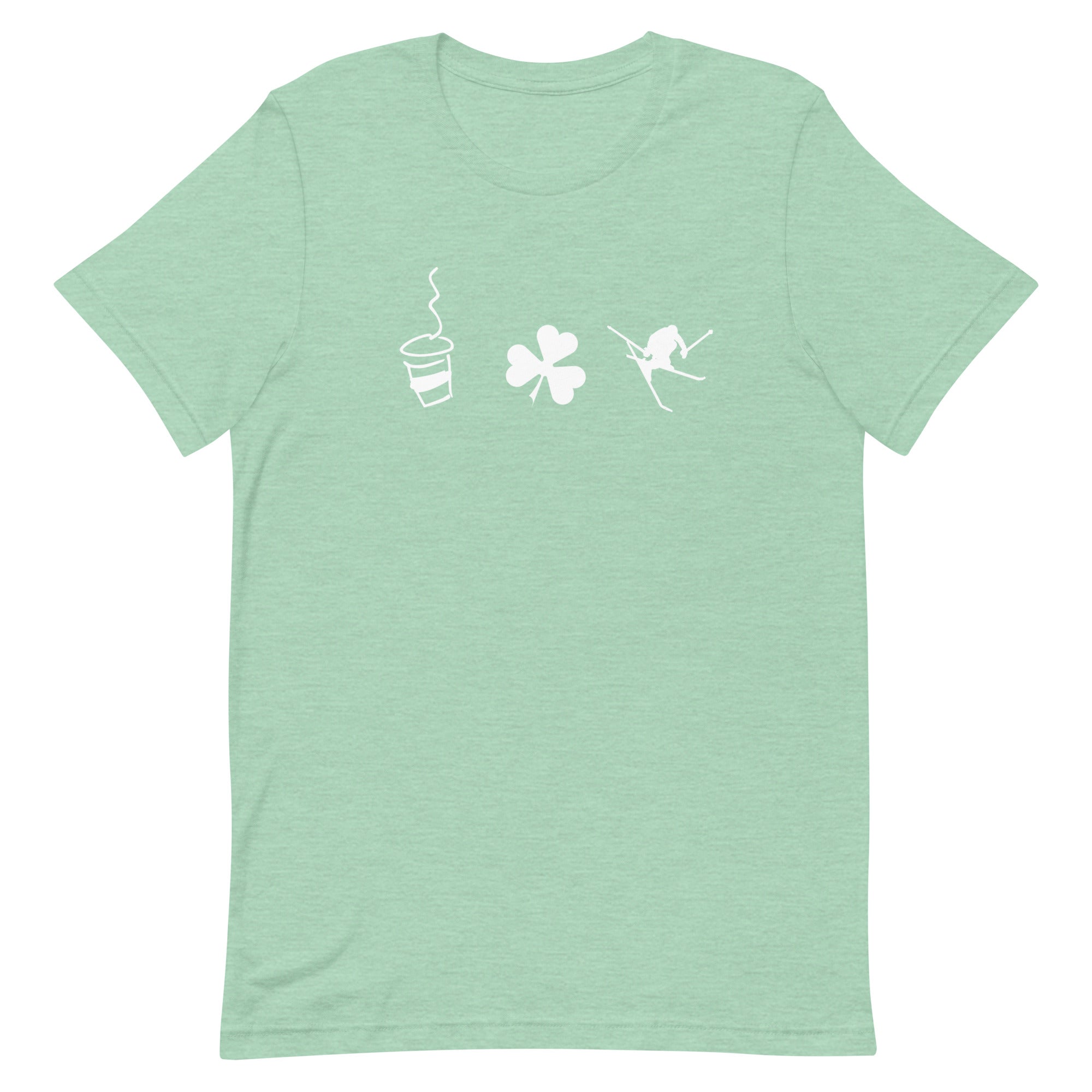 Unisex t-shirt (Coffee Shamrock Ski)