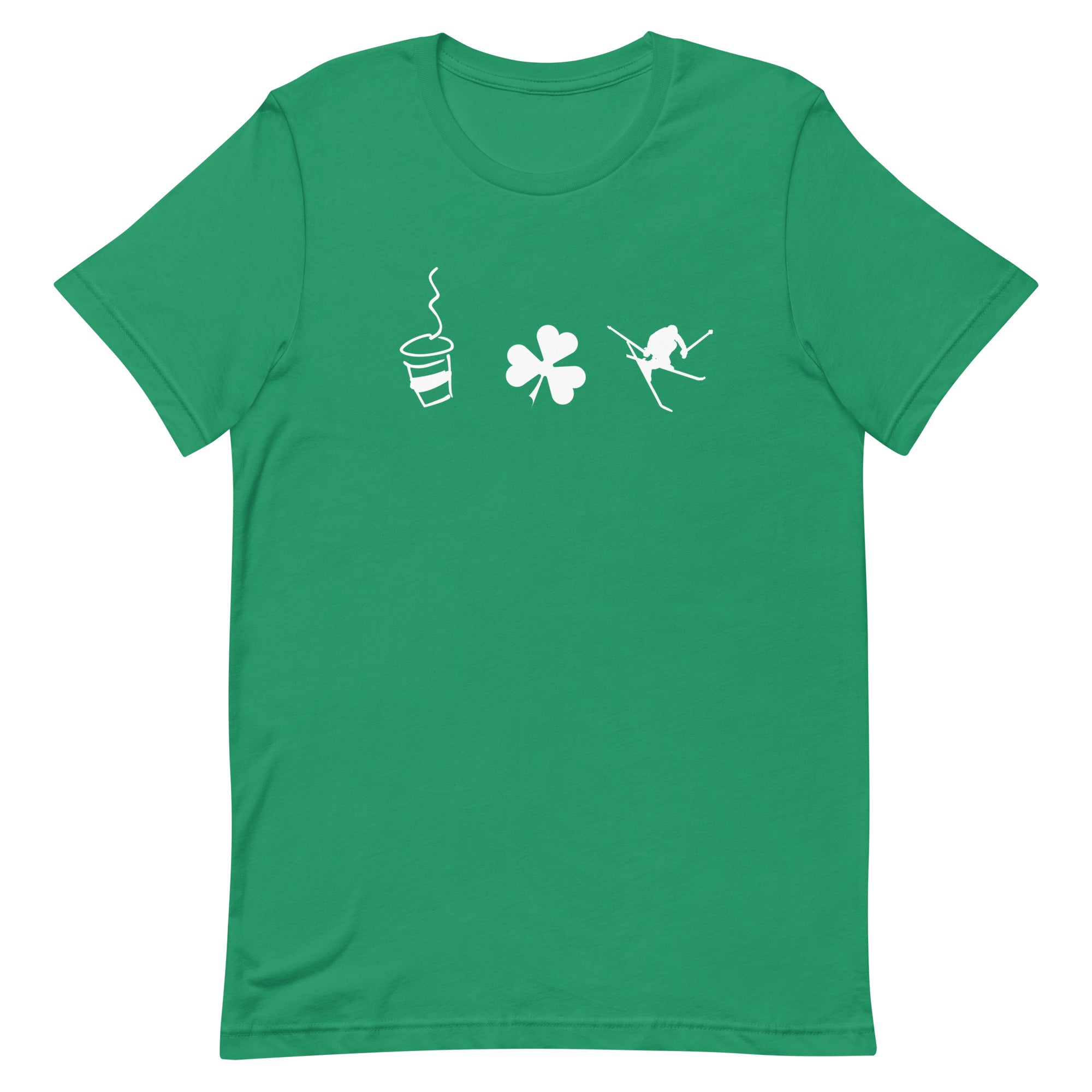 Unisex t-shirt (Coffee Shamrock Ski)