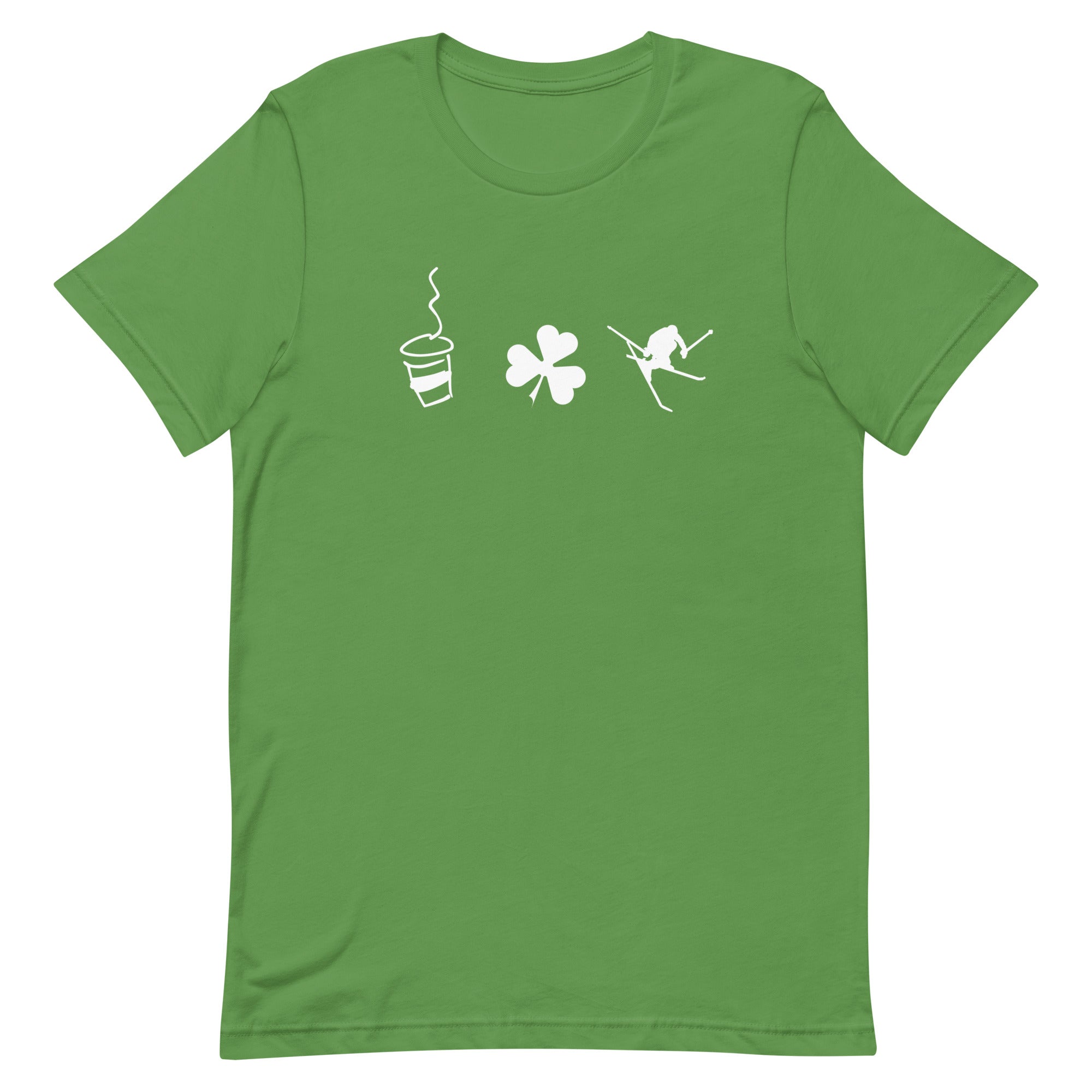 Unisex t-shirt (Coffee Shamrock Ski)