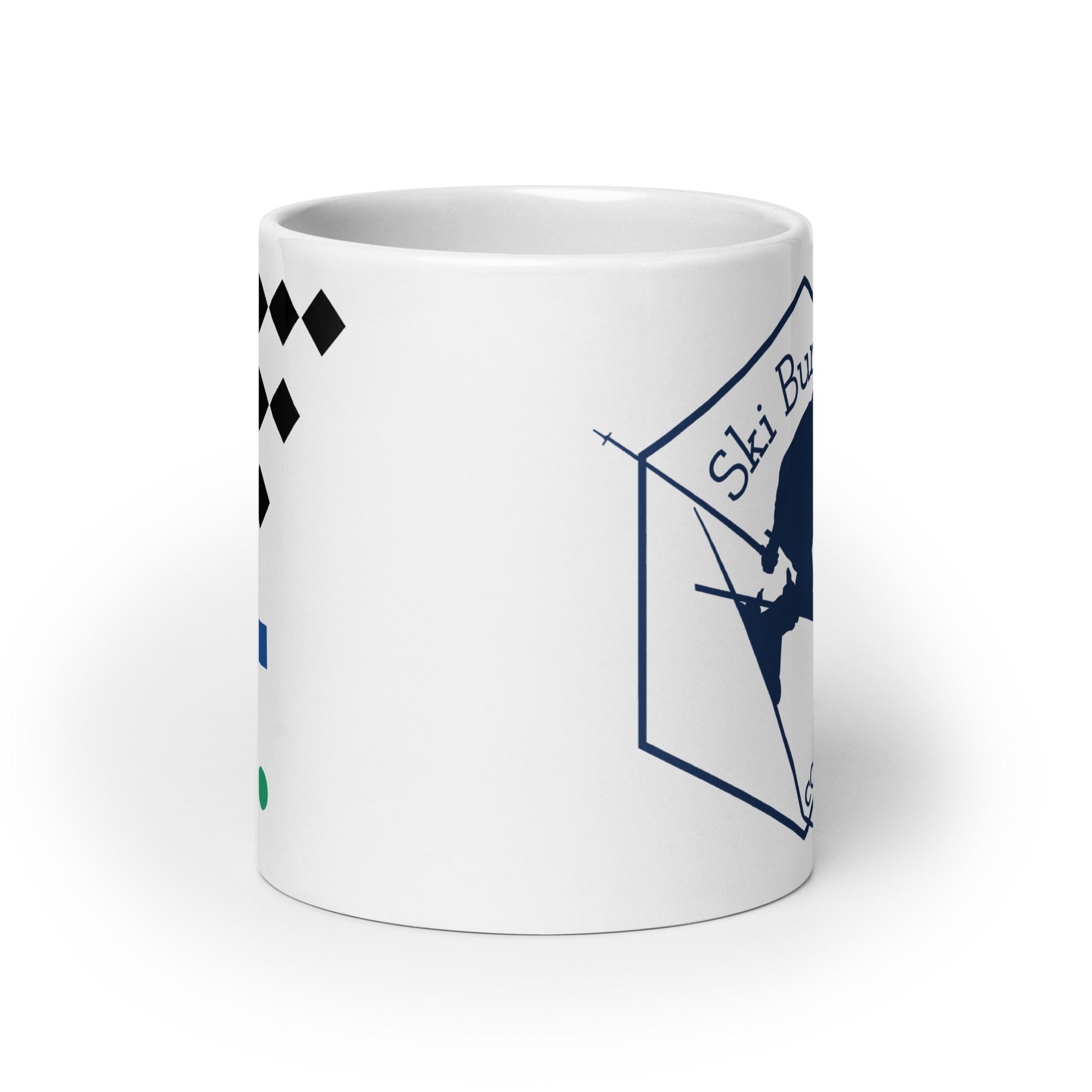 White glossy mug ( Slope Difficulty )