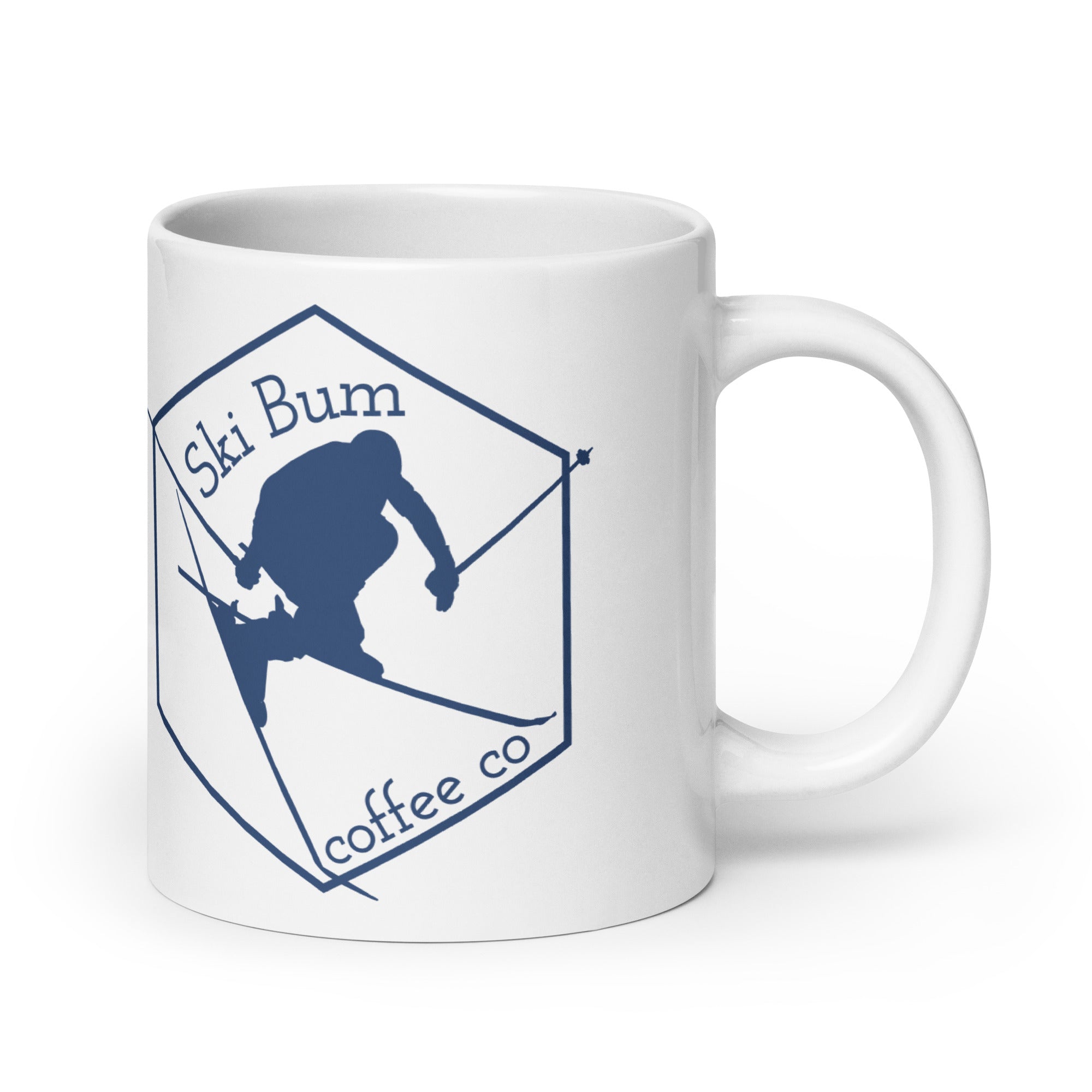 White glossy mug ( Slope Difficulty )