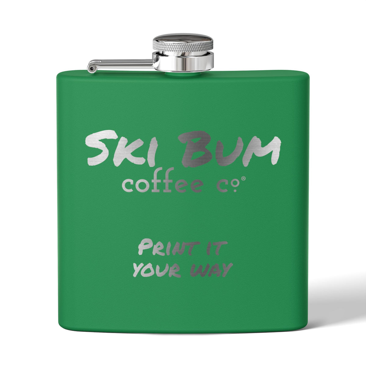 Stainless Steel Flask Engraved, 6oz - Personalizable