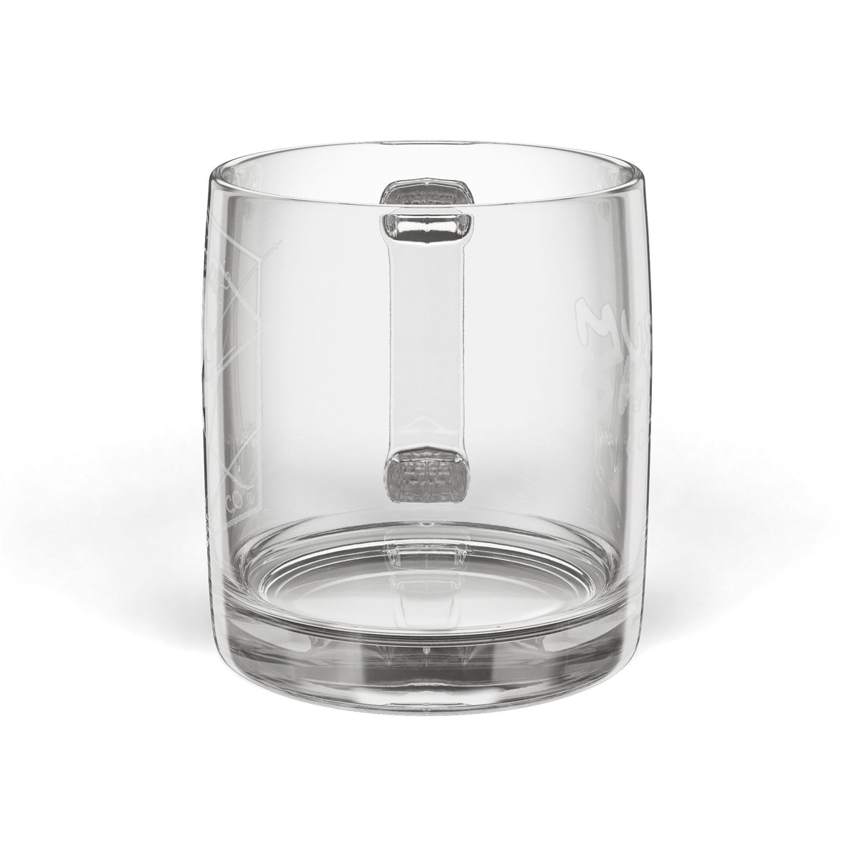 Engraved Glass Coffee Mug for Ski Trips & Morning Coffee