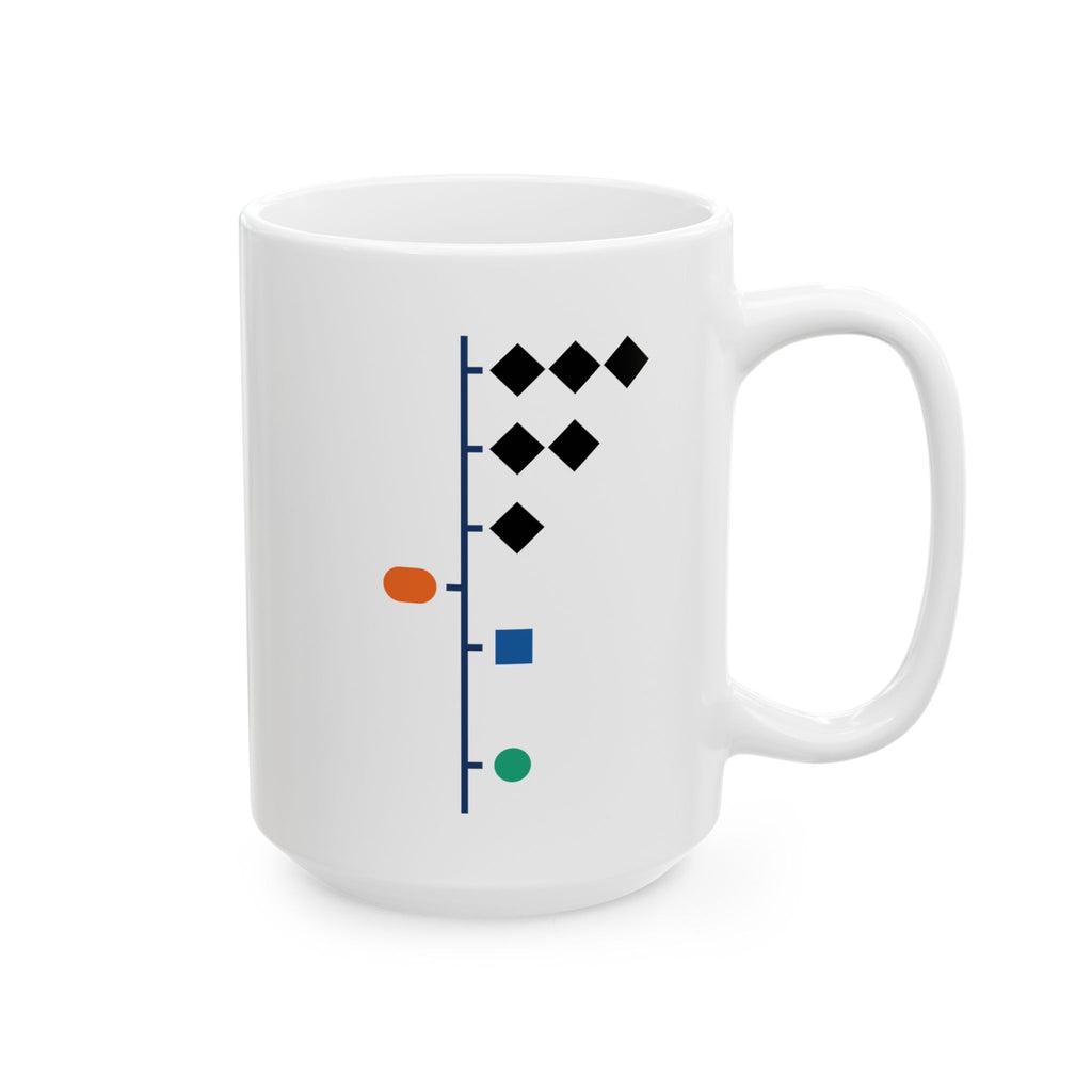 Ski Slope Difficulty Scale - 11oz, 15oz Ceramic Mug