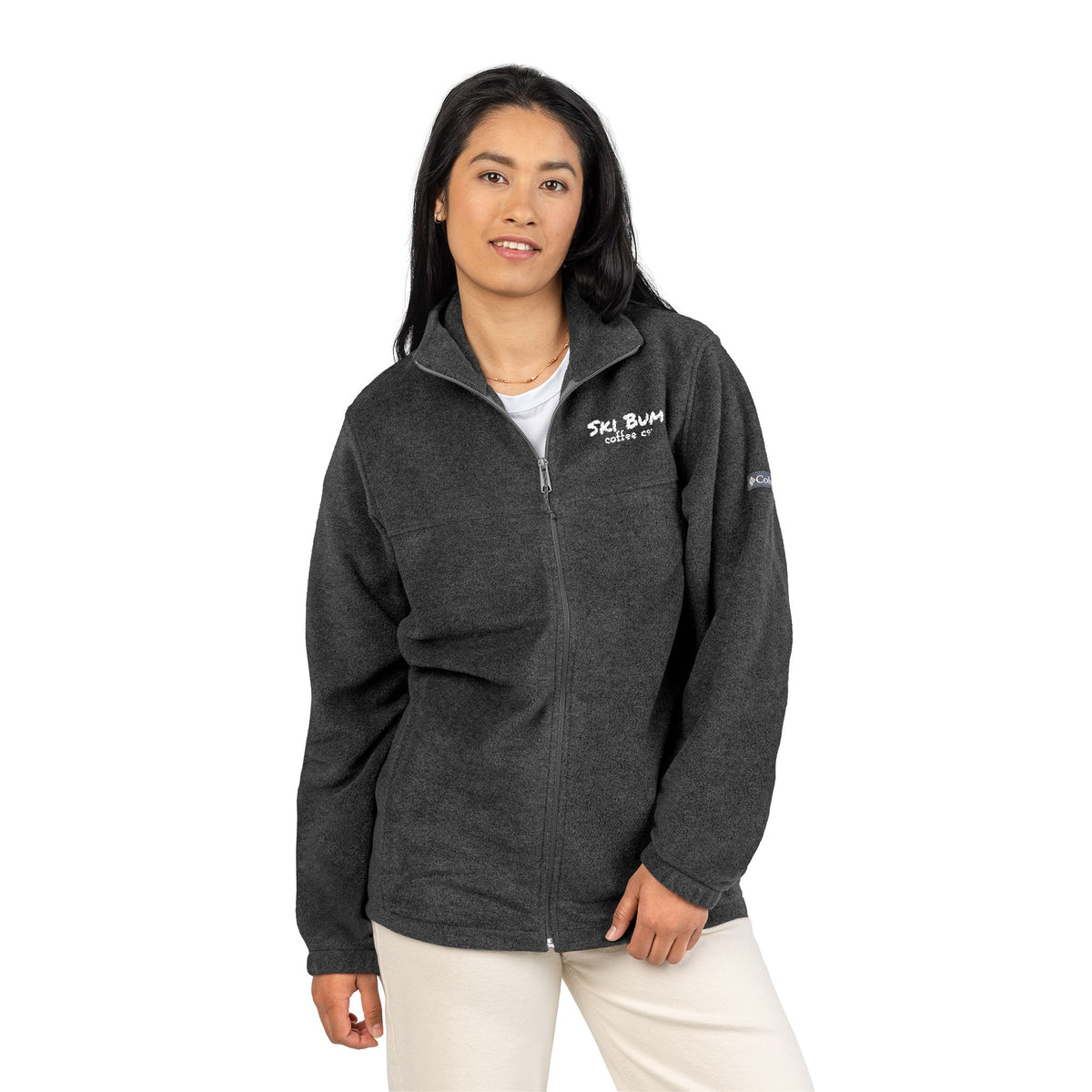 Embroidered Columbia Fleece Jacket