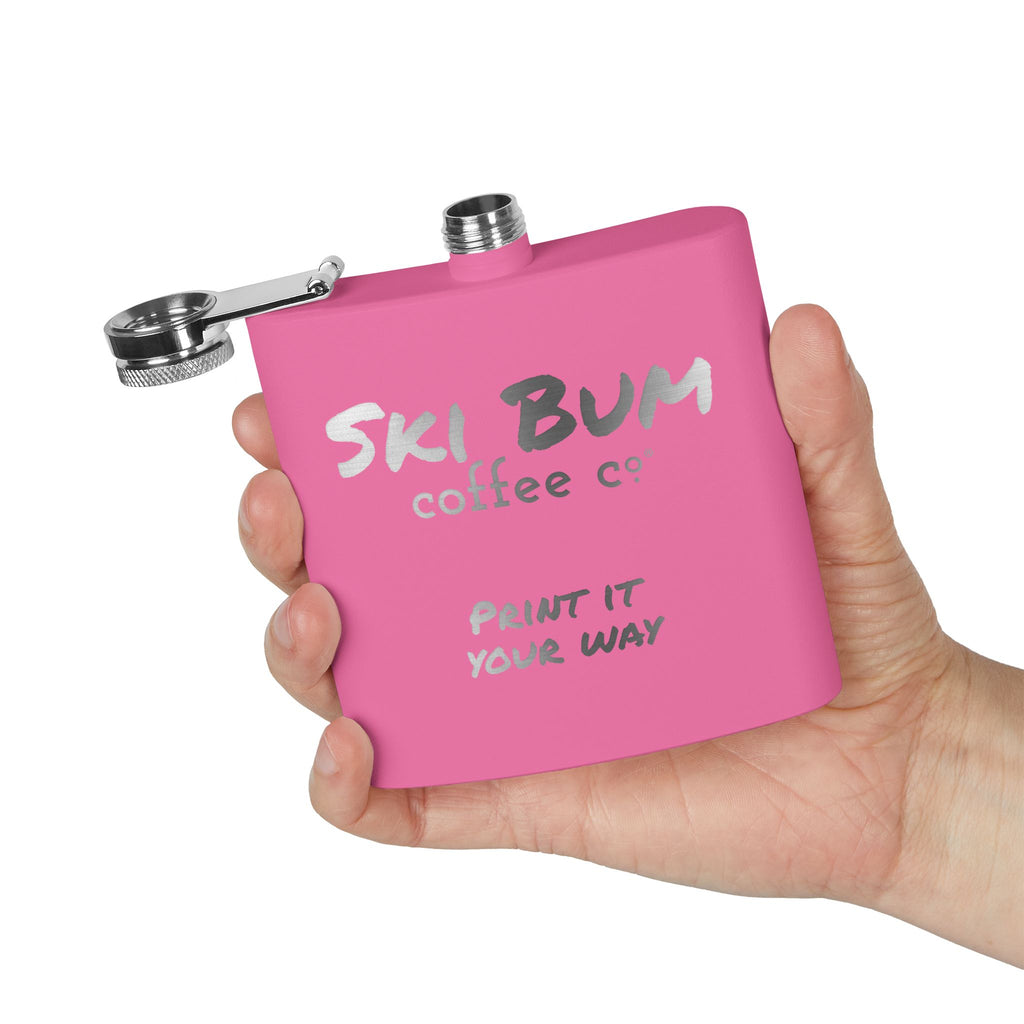 Stainless Steel Flask Engraved, 6oz - Personalizable