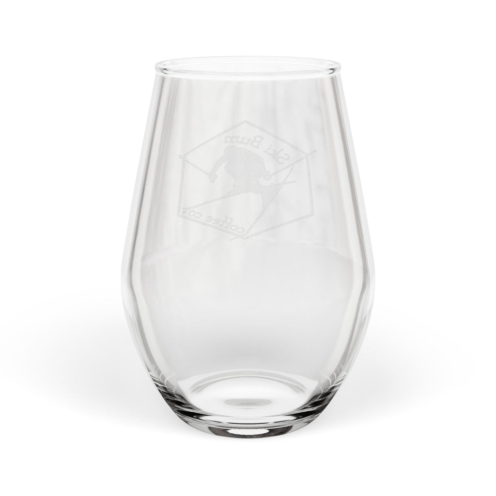 Engraved Stemless Wine Glass