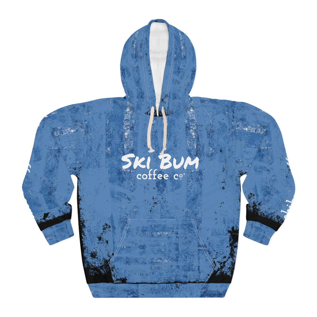 Snowy Blue Ski Hoodie