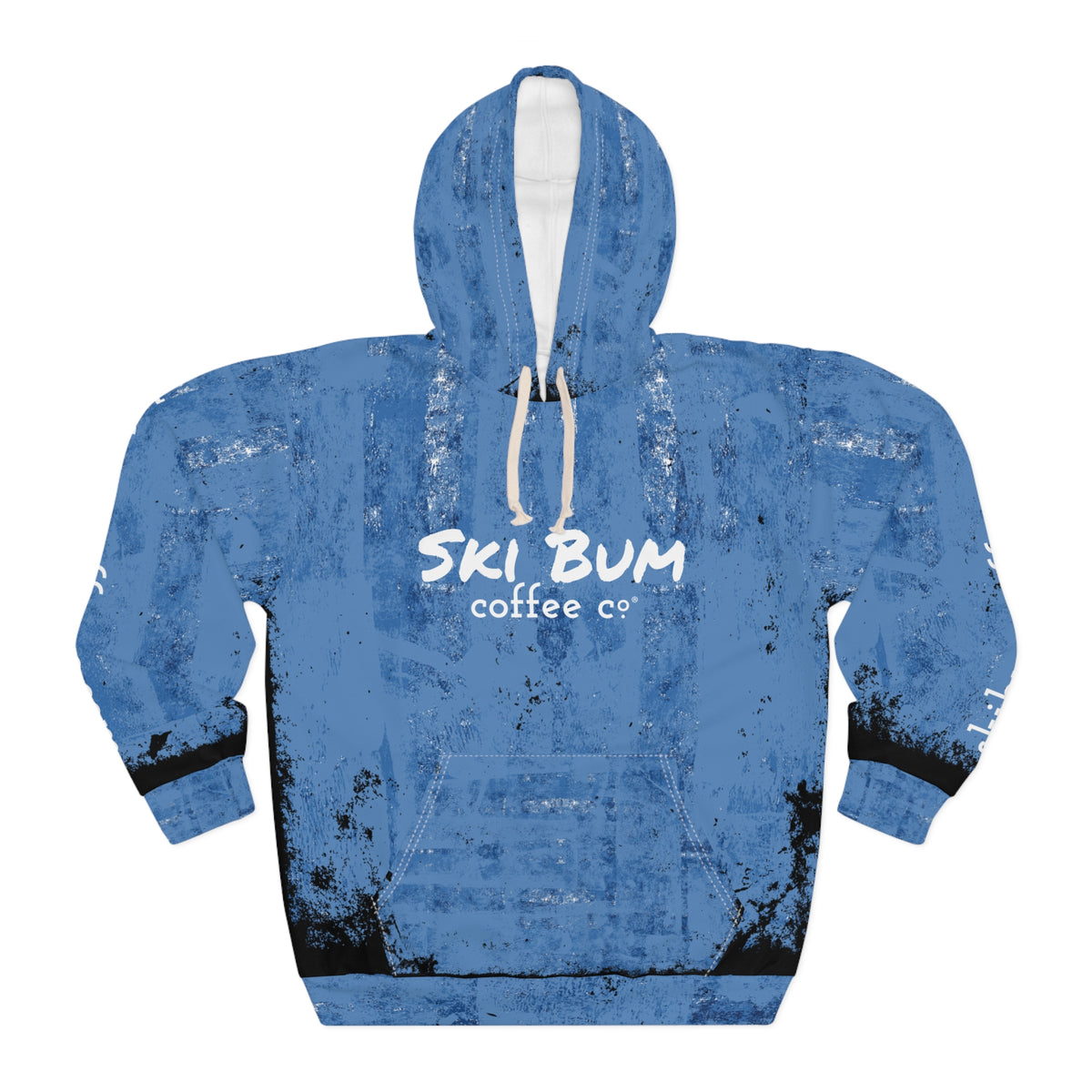 Snowy Blue Ski Hoodie