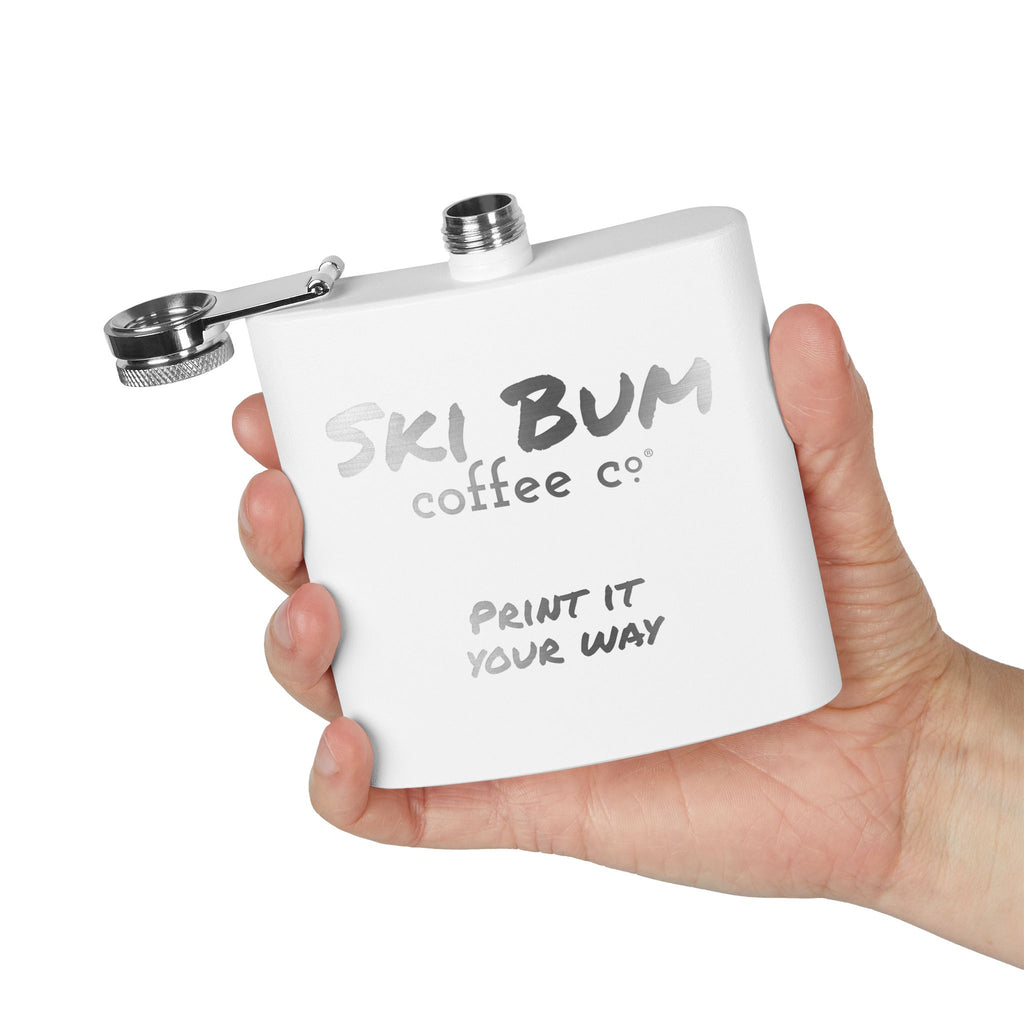 Stainless Steel Flask Engraved, 6oz - Personalizable