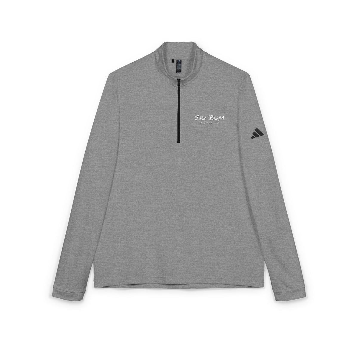 Embroidered Quarter-Zip Pullover