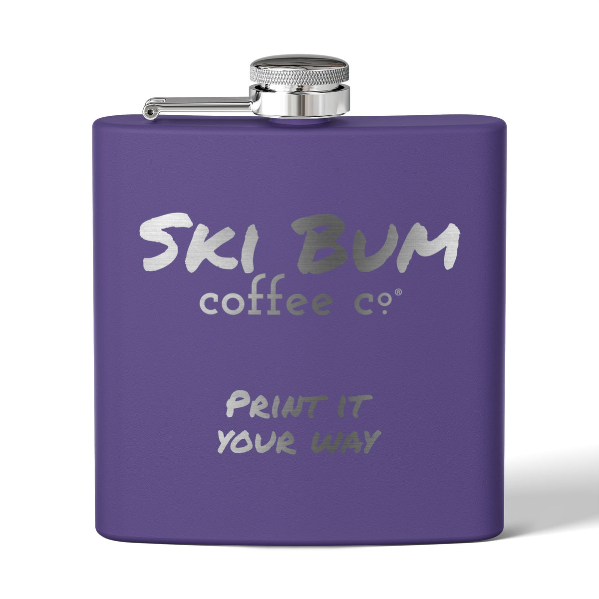 Stainless Steel Flask Engraved, 6oz - Personalizable