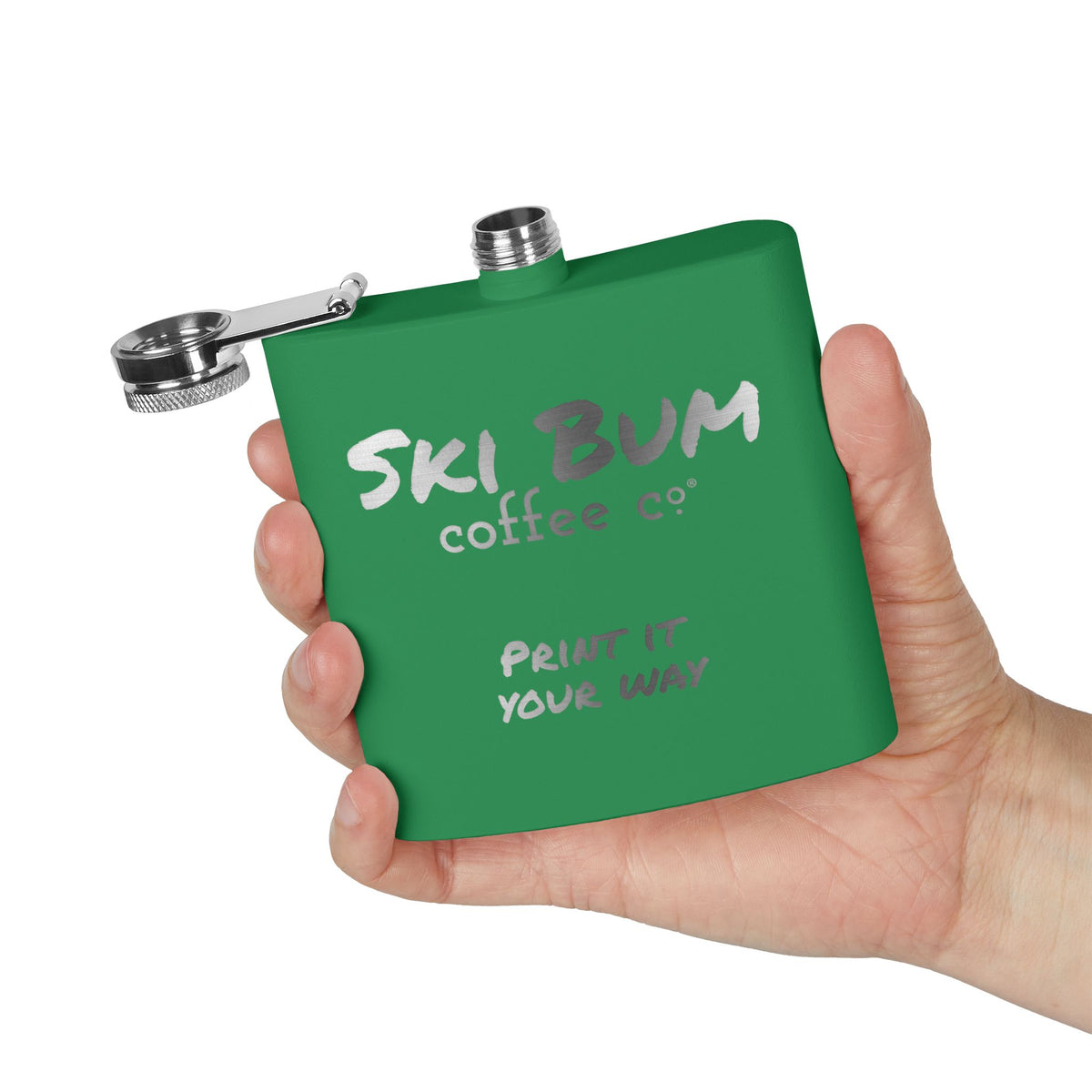 Stainless Steel Flask Engraved, 6oz - Personalizable