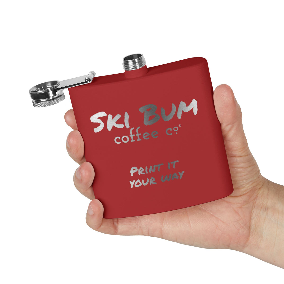 Stainless Steel Flask Engraved, 6oz - Personalizable