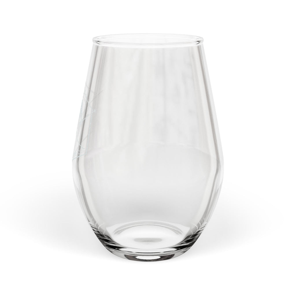 Engraved Stemless Wine Glass