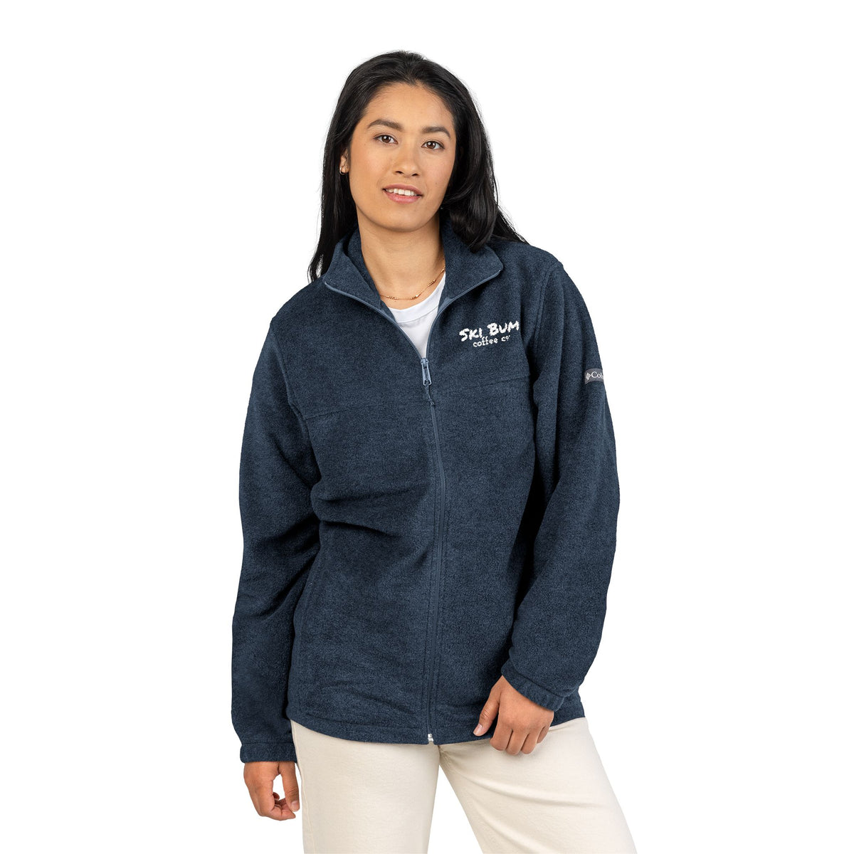 Embroidered Columbia Fleece Jacket