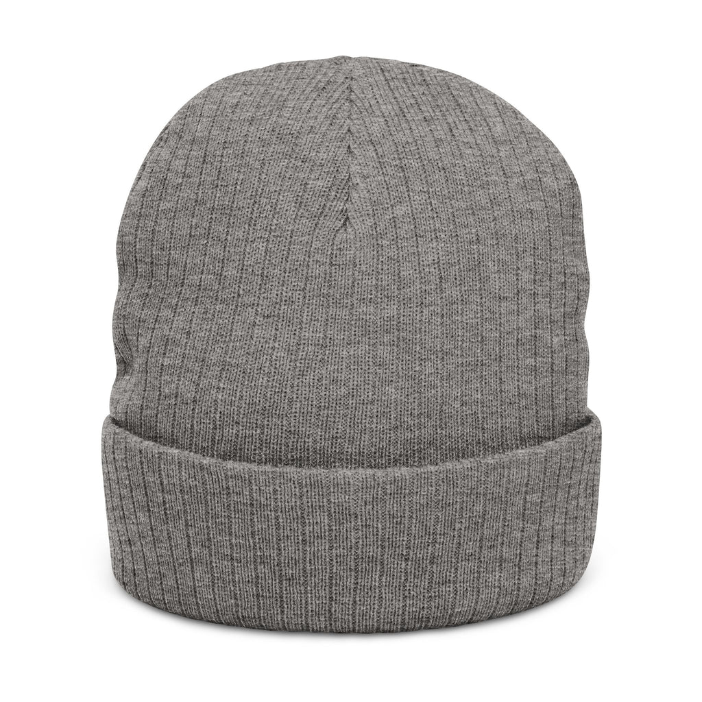 Ski Bum Embroidered Ribbed Knit Beanie – Cozy Winter Ski Hat