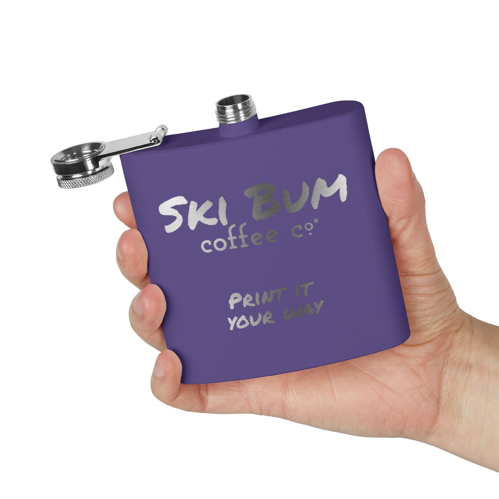 Stainless Steel Flask Engraved, 6oz - Personalizable