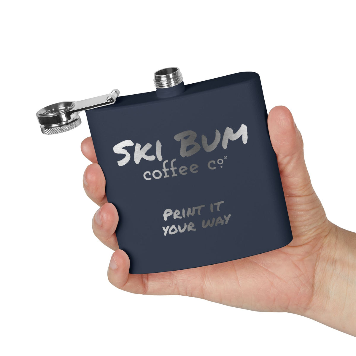 Stainless Steel Flask Engraved, 6oz - Personalizable