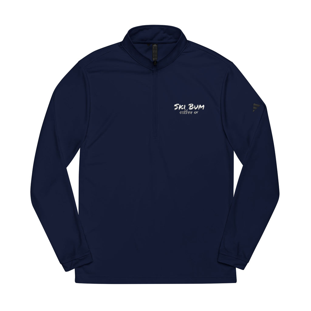 Embroidered Quarter-Zip Pullover