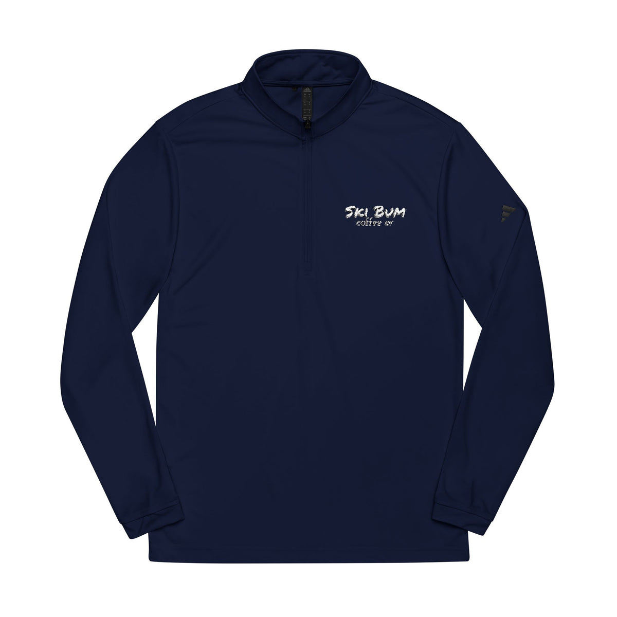 Embroidered Quarter-Zip Pullover