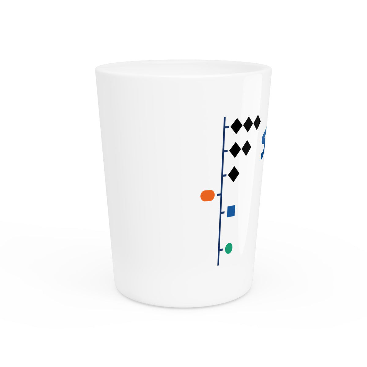 Slope Difficulty Scale - Ceramic Shot Glass - Personalizable