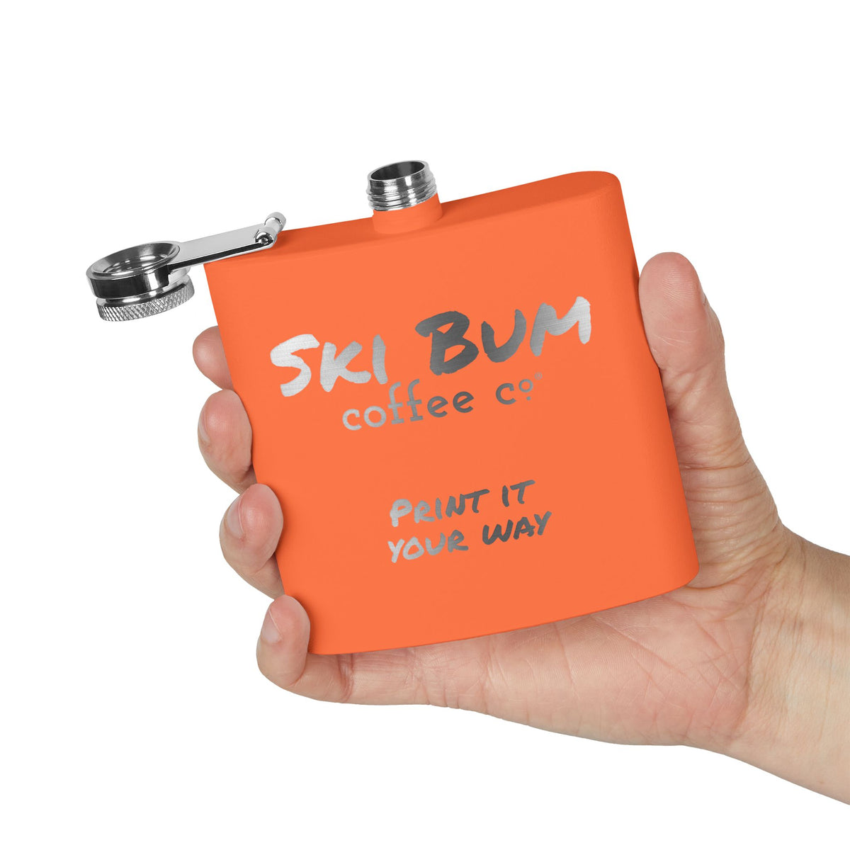 Stainless Steel Flask Engraved, 6oz - Personalizable