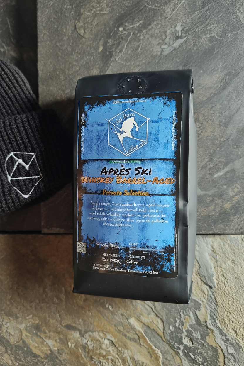 Après Ski Whiskey Barrel-Aged – Photorealistic Product Image