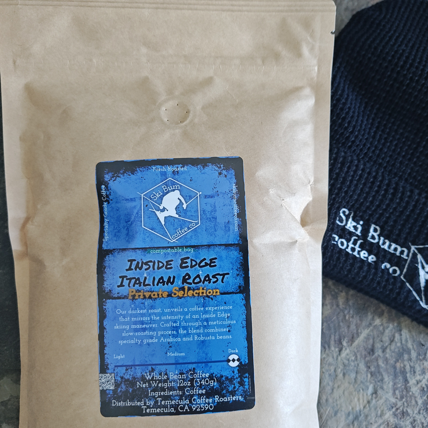 Inside Edge Italian Roast - Private Selection (shown in as&nbsp;Whole Bean, 12oz Compostable Bag)