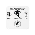 Cork-back coaster - snowboard (My Perfect Day)